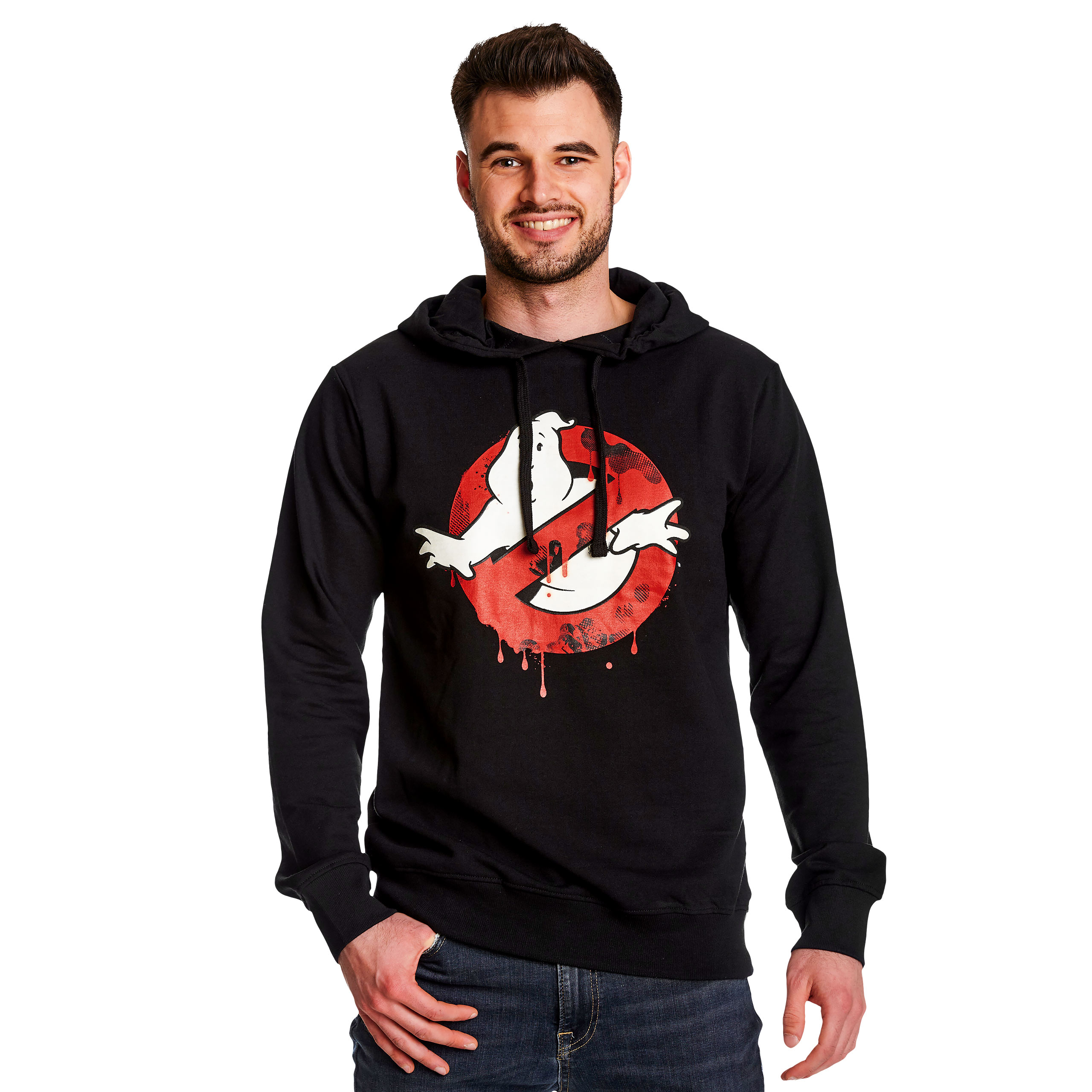 Ghostbusters - Glow in the Dark Logo Hoodie schwarz
