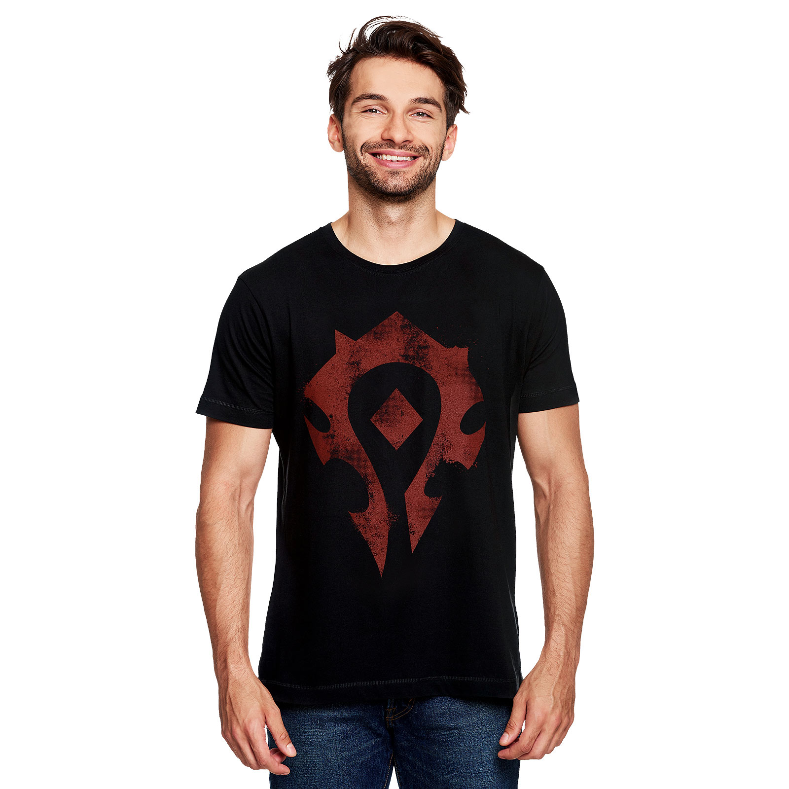 World of Warcraft - Horde Spray Logo T-Shirt schwarz