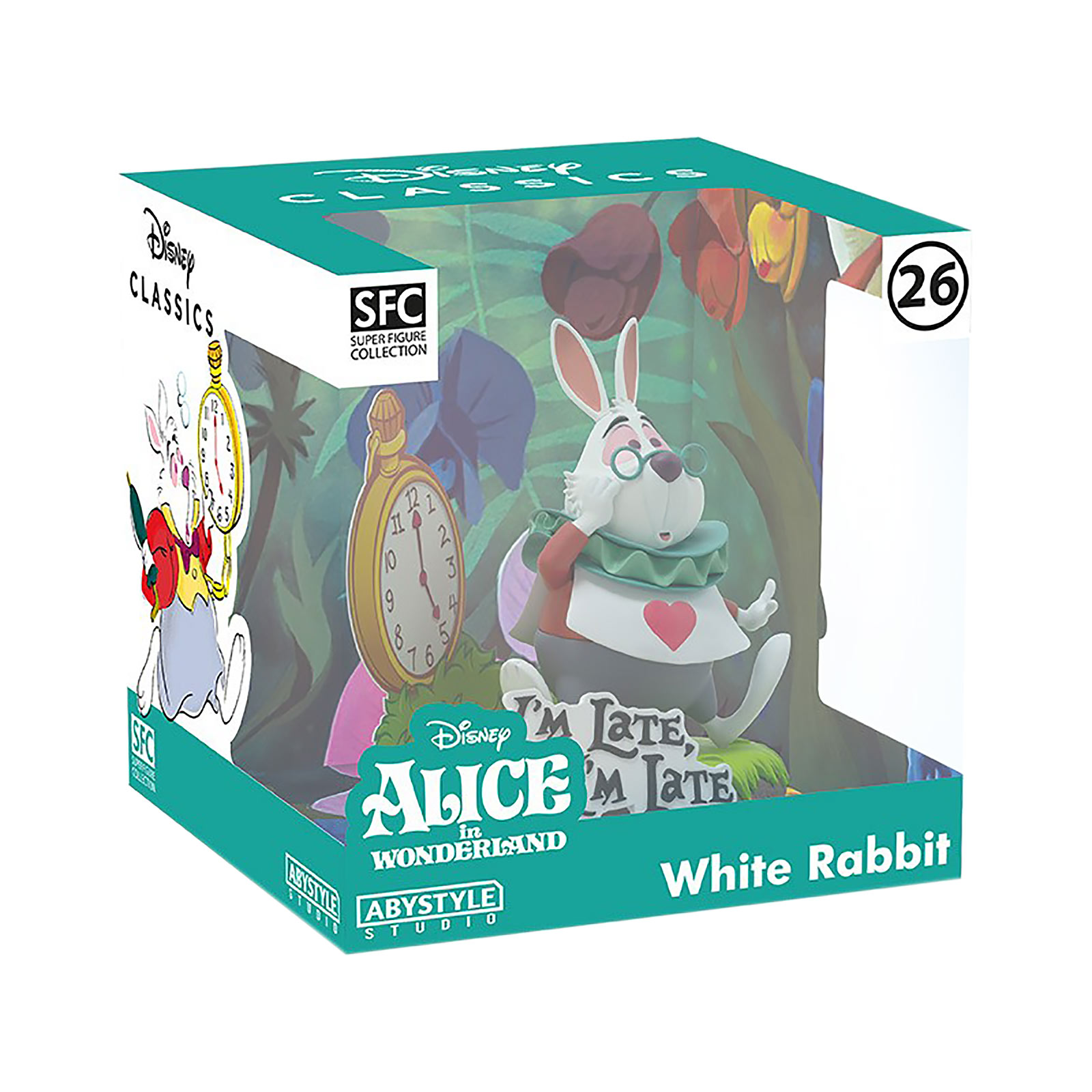 Alice im Wunderland - Weißer Hase Diorama Figur