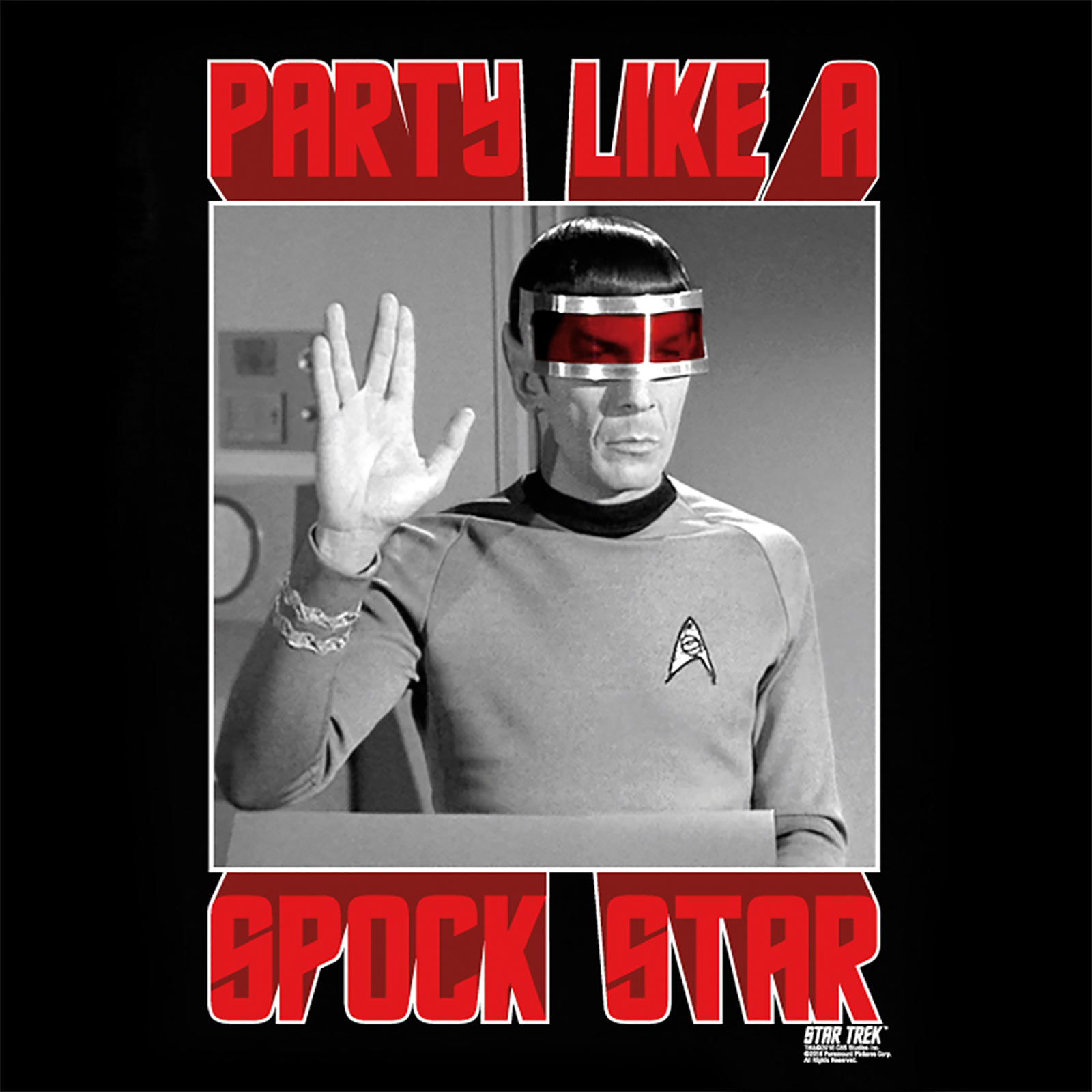 Star Trek - Spock Star T-Shirt schwarz