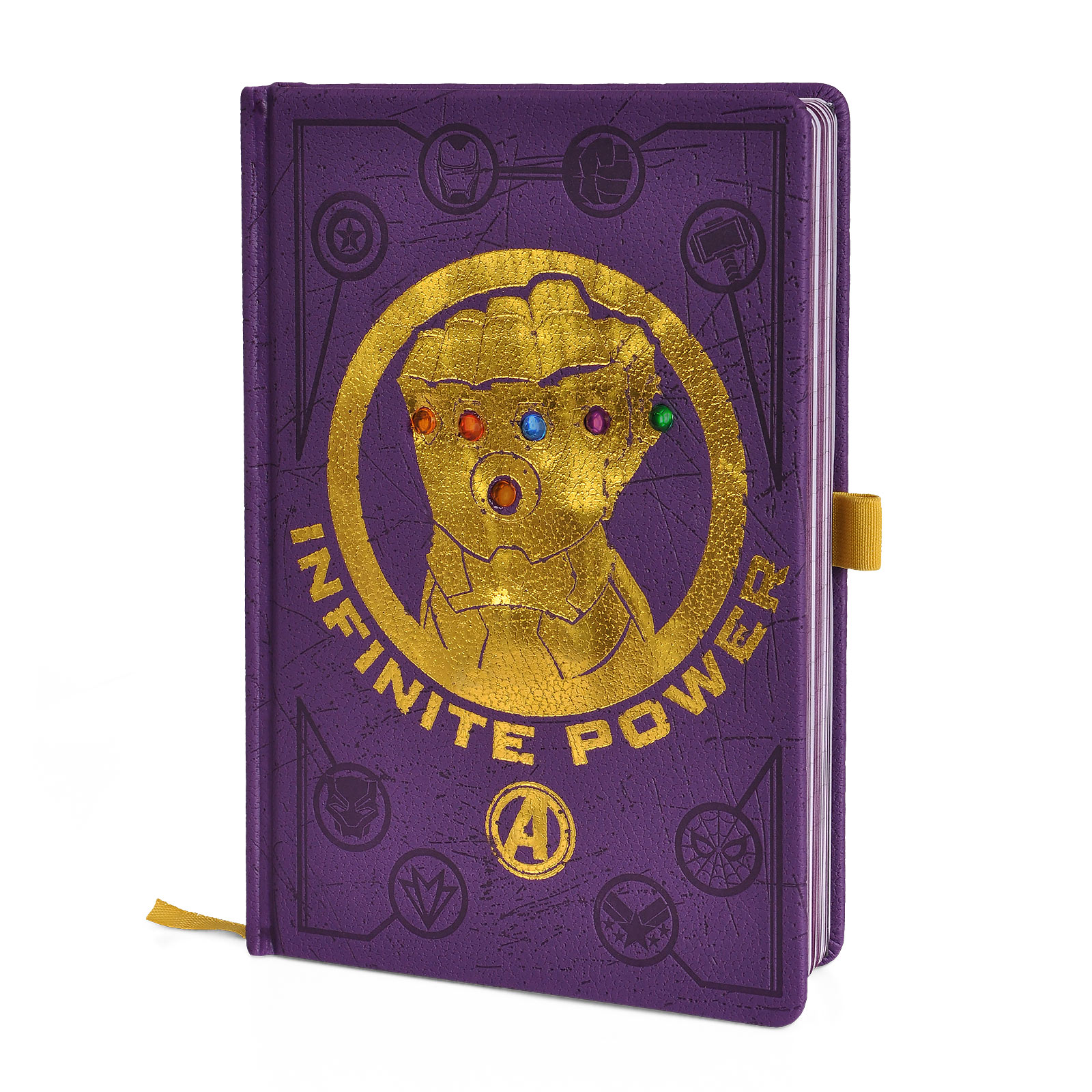 Avengers - Infinity Gauntlet Premium Notizbuch A5 mit Leuchteffekt