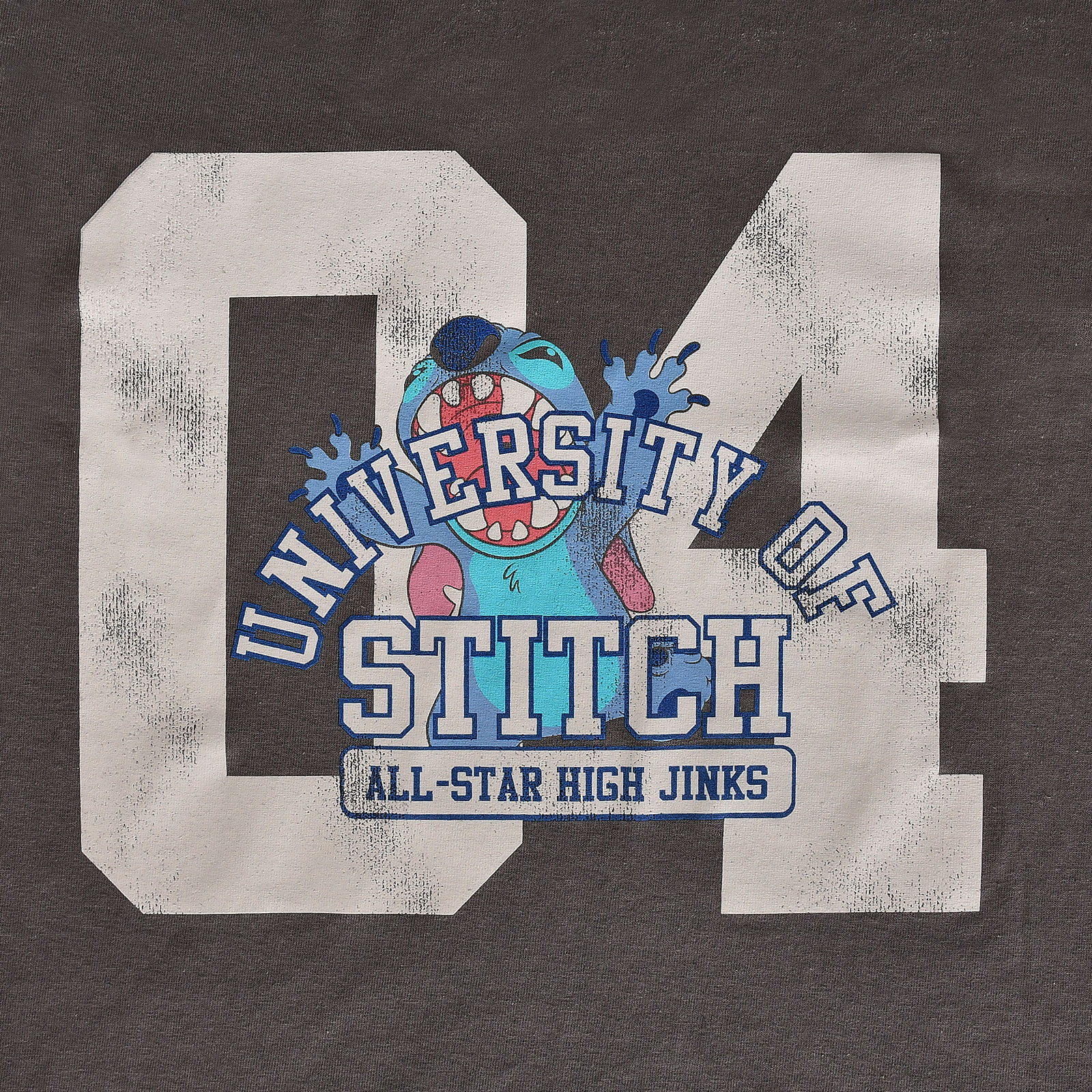 Lilo & Stitch - University of Stitch T-Shirt grau