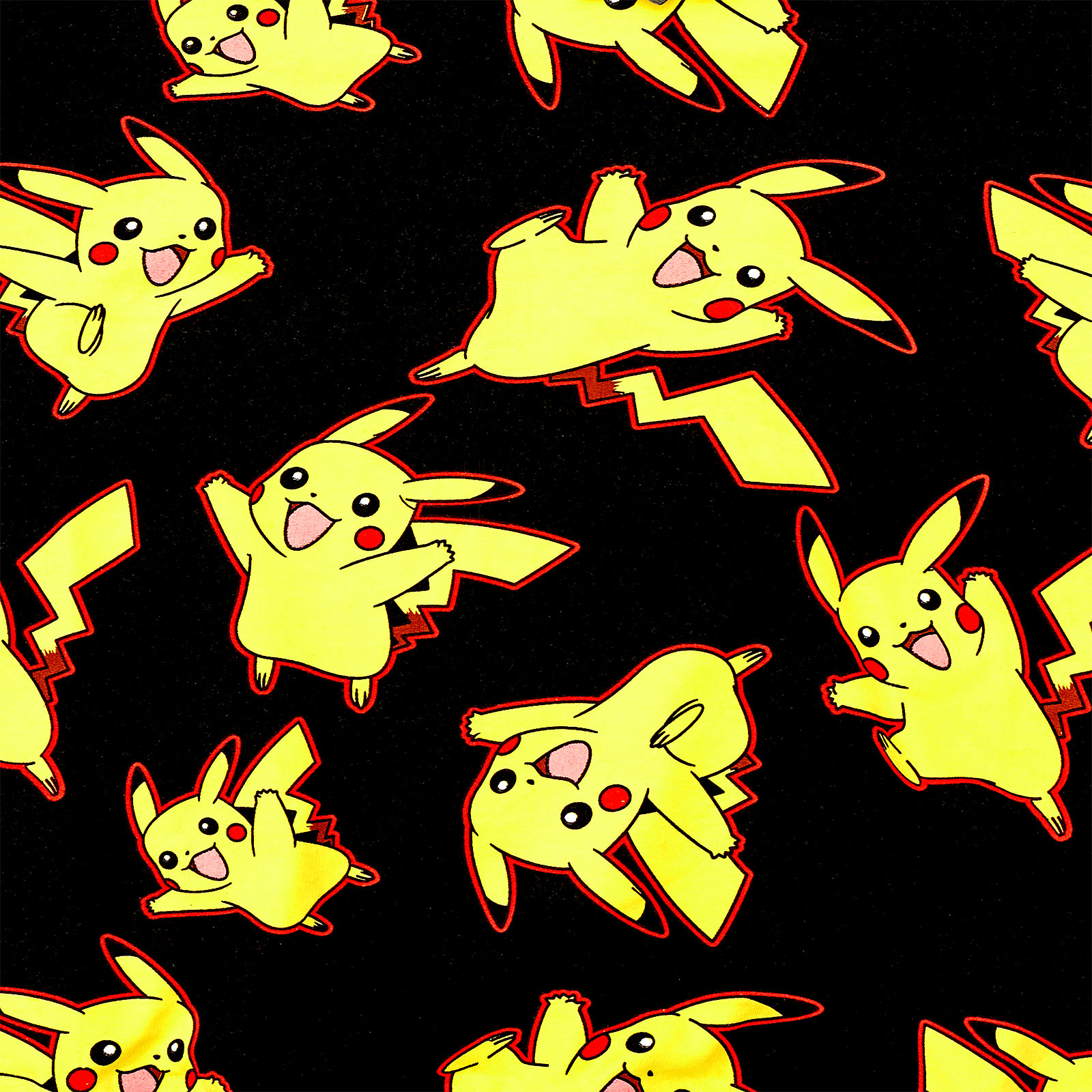 Pokemon - Pikachu Sweater All Over Print schwarz