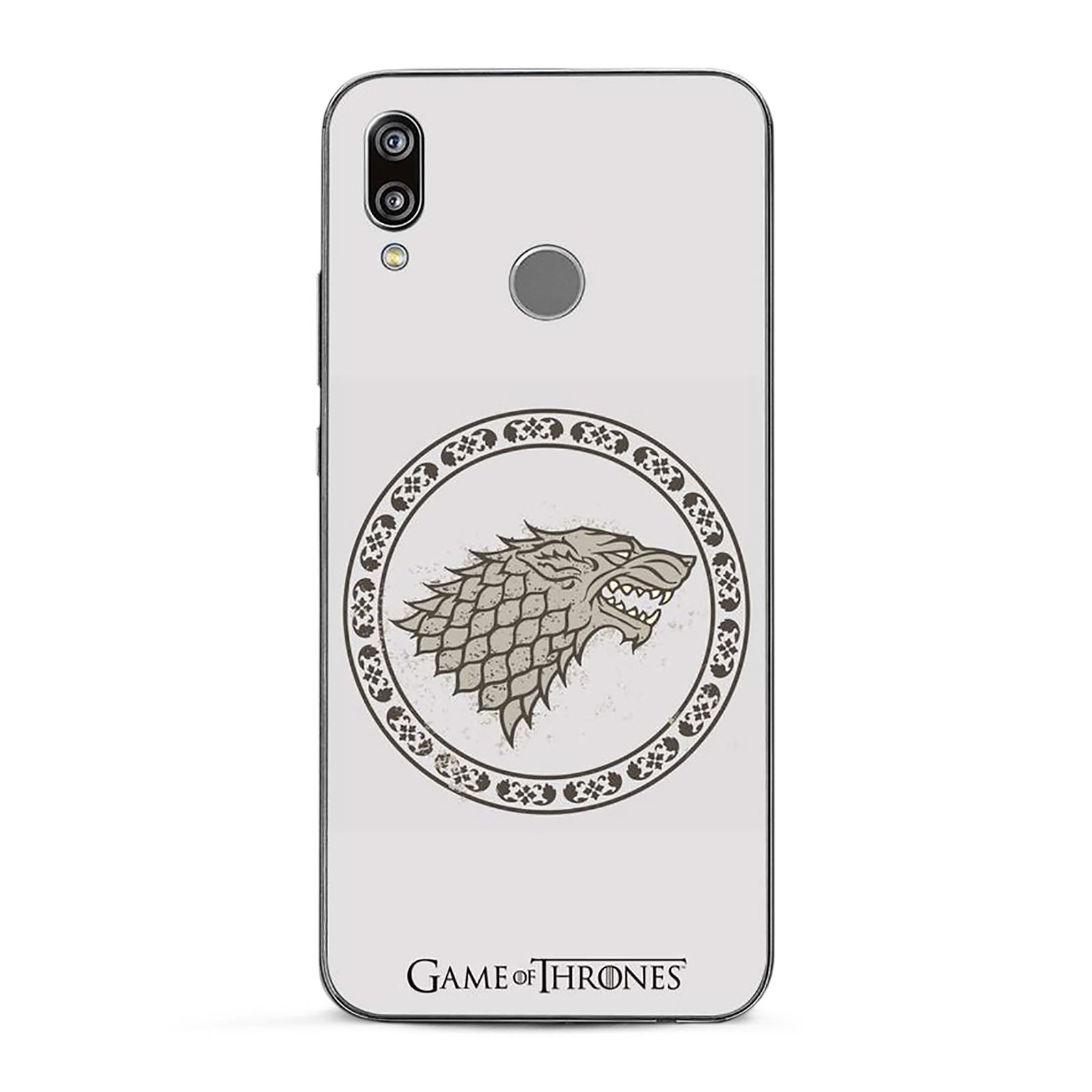 Game of Thrones - Stark Wappen Huawei P20 Lite Handyhülle Silikon weiß