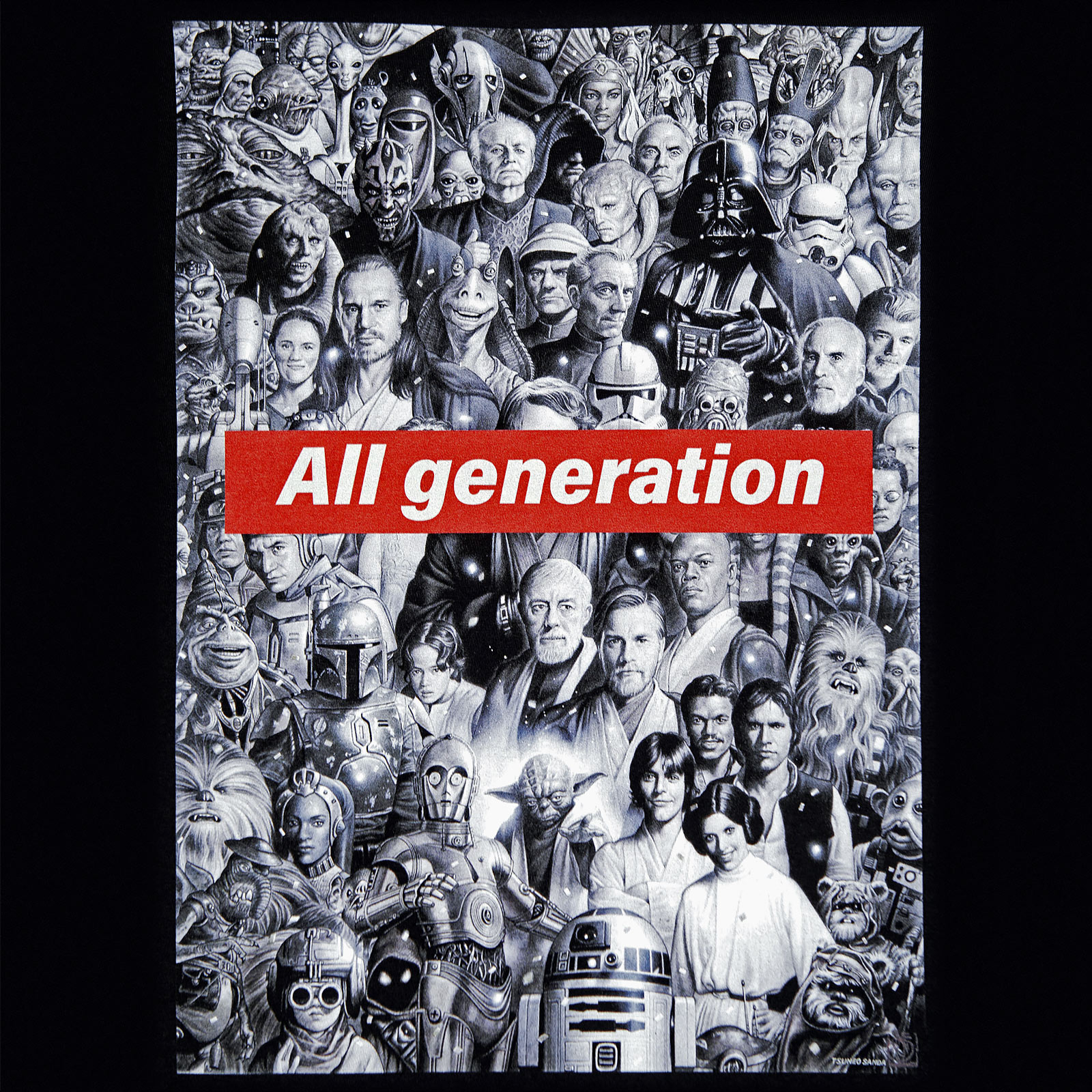 Star Wars - All Generation T-Shirt schwarz