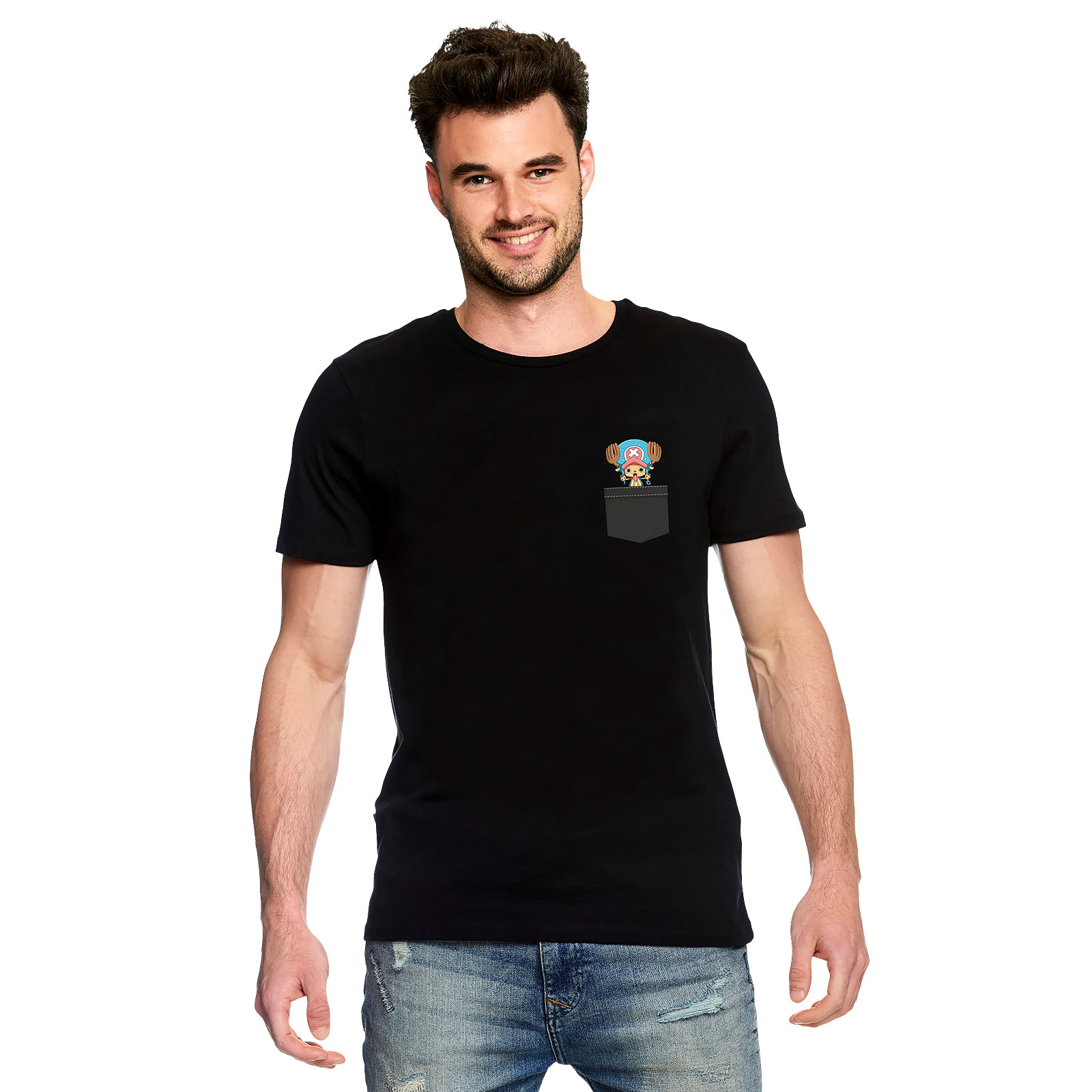 One Piece - Pocket Chopper T-Shirt schwarz
