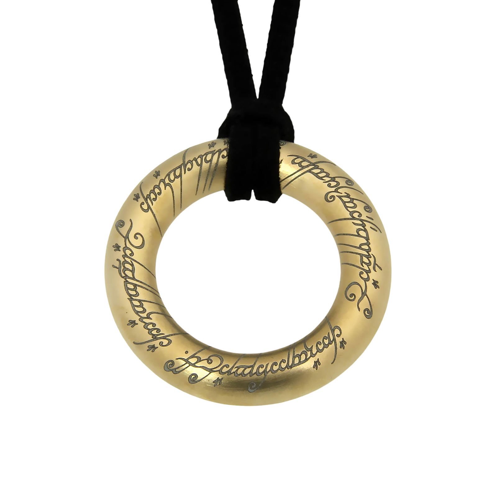 Herr der Ringe - Der Eine Ring Anhänger Edelstahl vergoldet