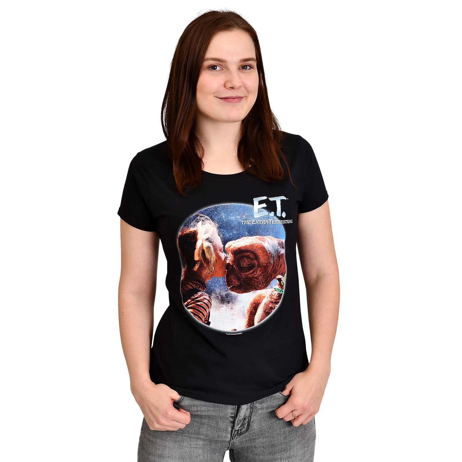 E.T. und Gertie T-Shirt Damen schwarz