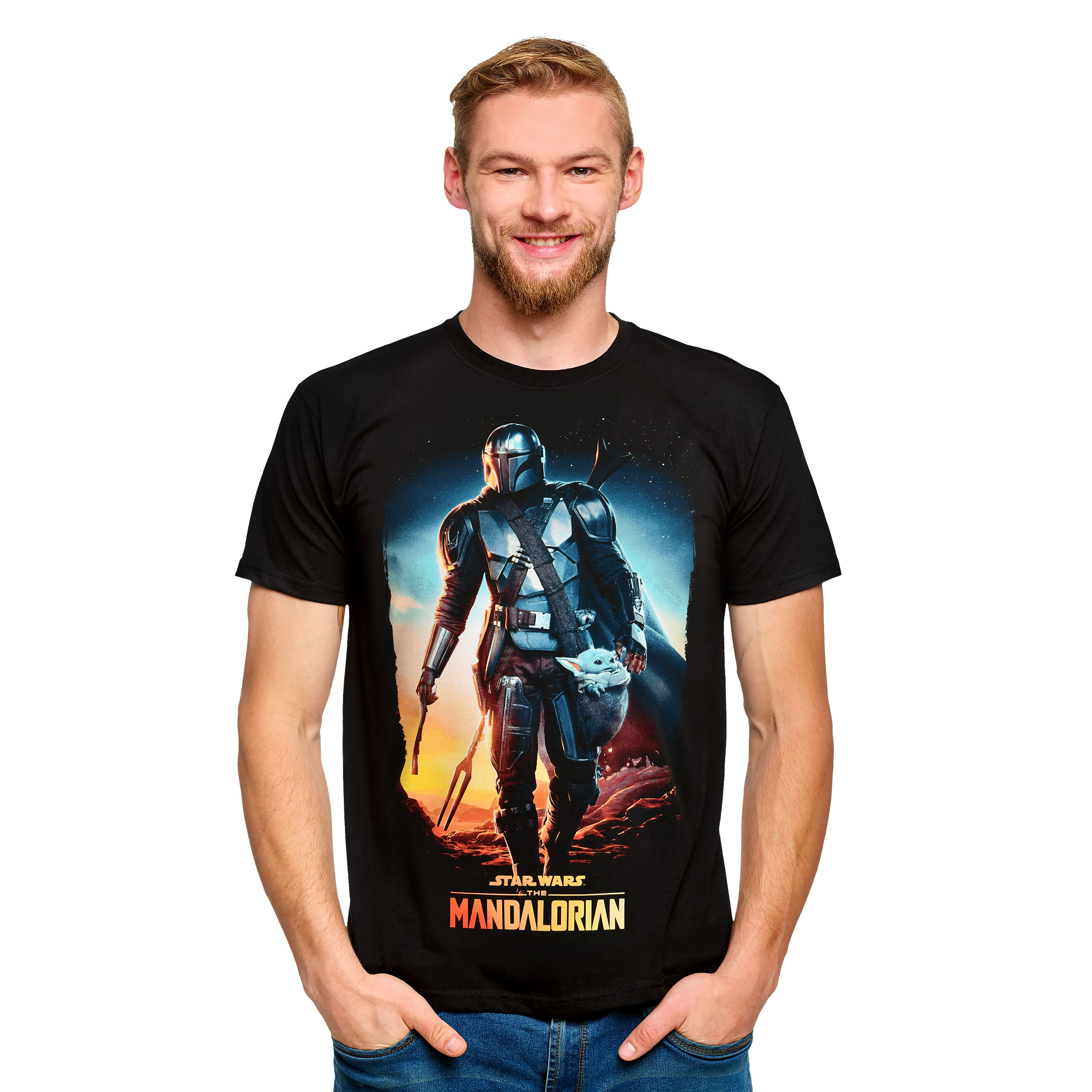 Through The Galaxy T-Shirt schwarz - Star Wars Mandalorian