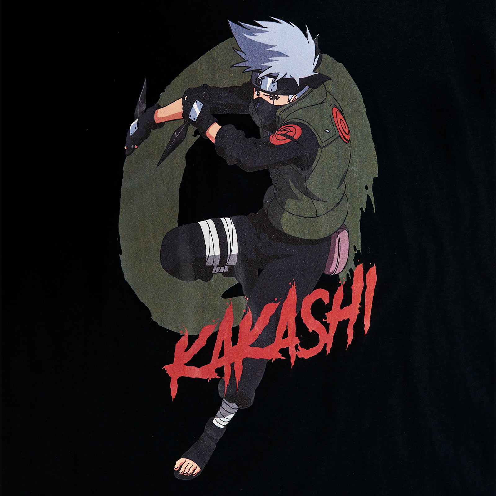 Naruto - Kakashi Character T-Shirt schwarz