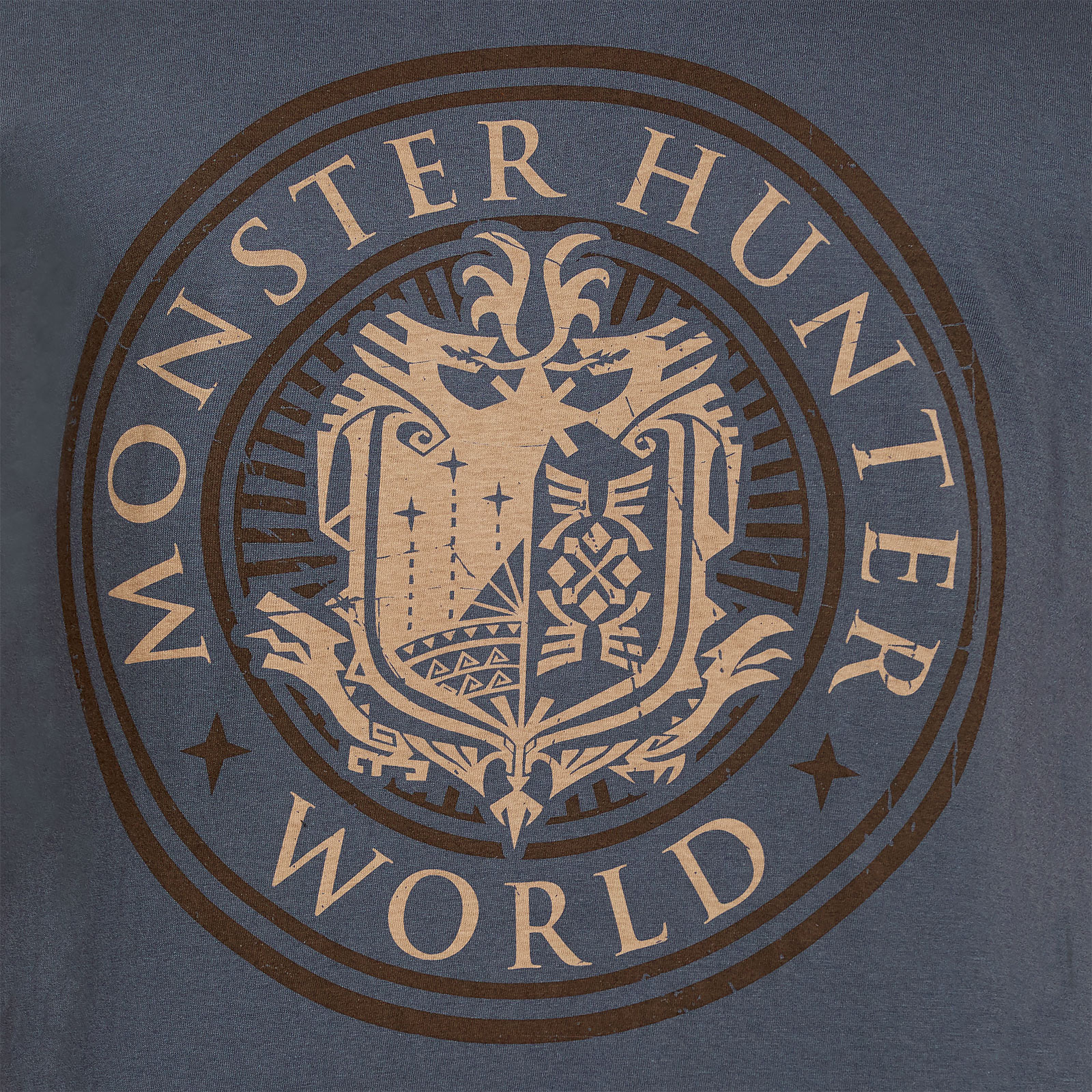 Monster Hunter - World Logo T-Shirt blau