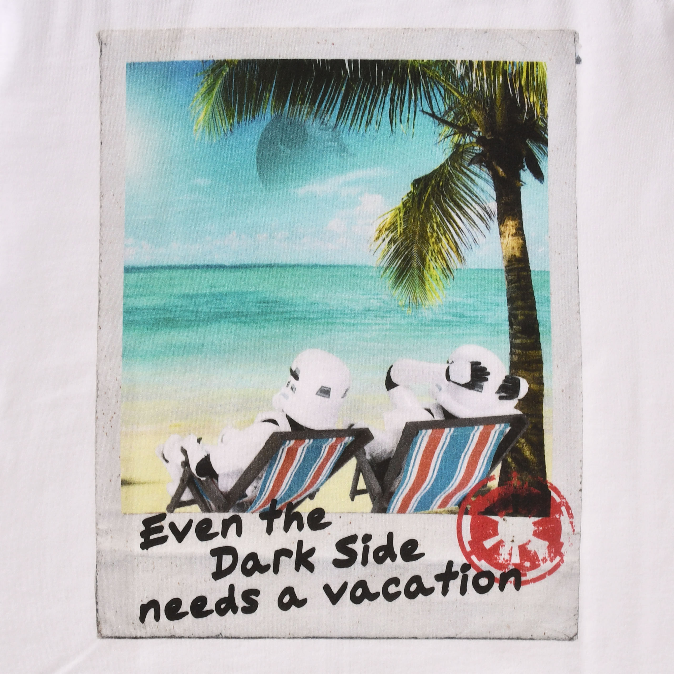 Star Wars - Dark Side Vacation T-Shirt weiß