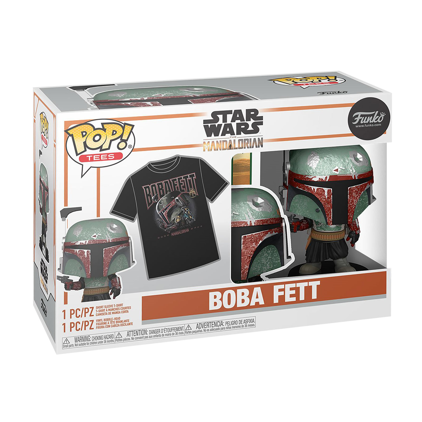 Star Wars - Boba Fett T-Shirt mit Funko Pop Figur