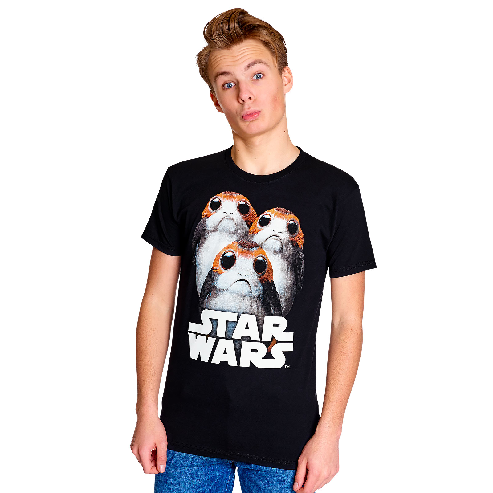 Star Wars - Triple Porg T-Shirt schwarz