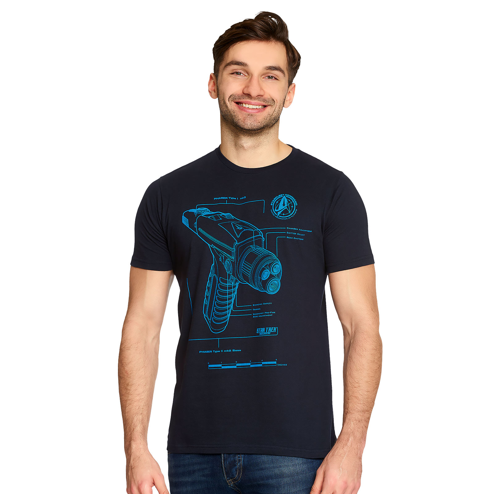 Star Trek - Discovery Phaser T-Shirt blau