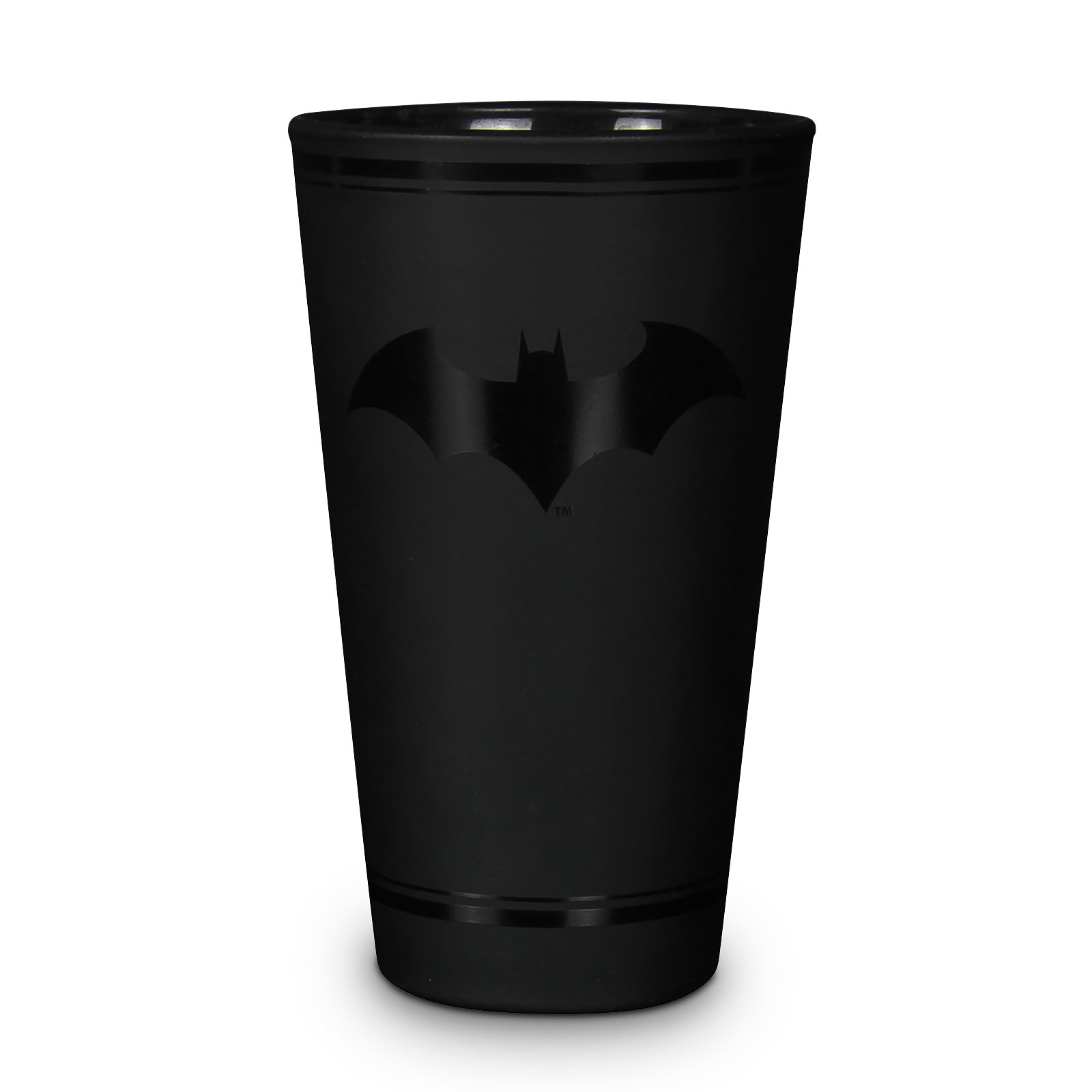 Batman - Logo Glas schwarz