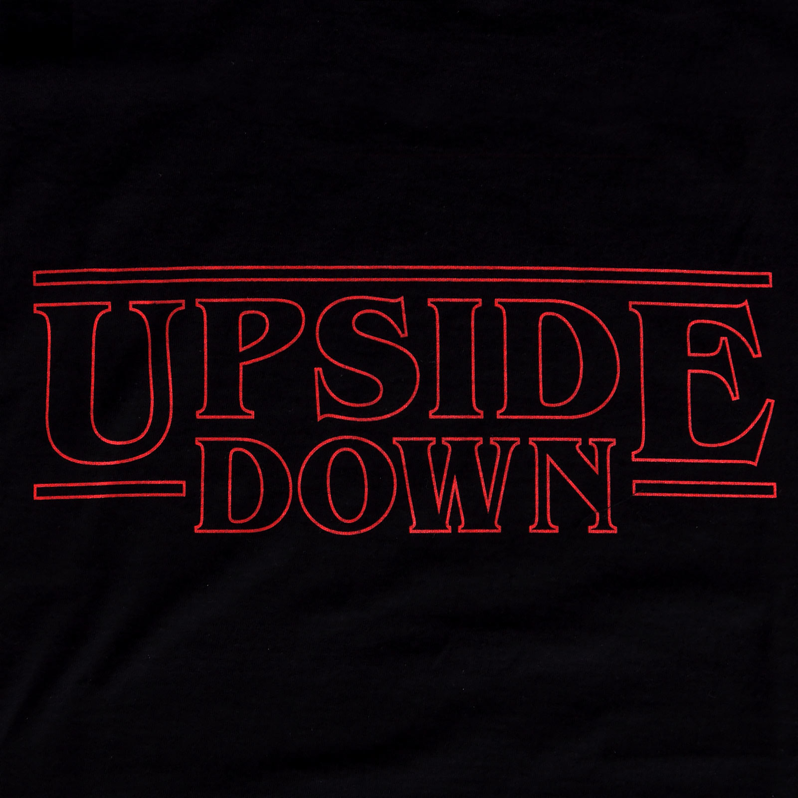 Upside Down T-Shirt schwarz