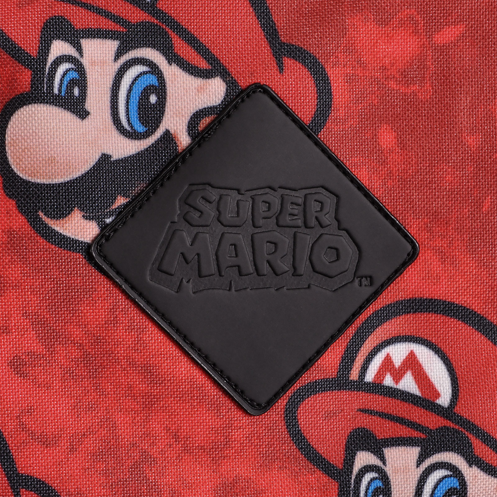Super Mario - Faces Rucksack rot