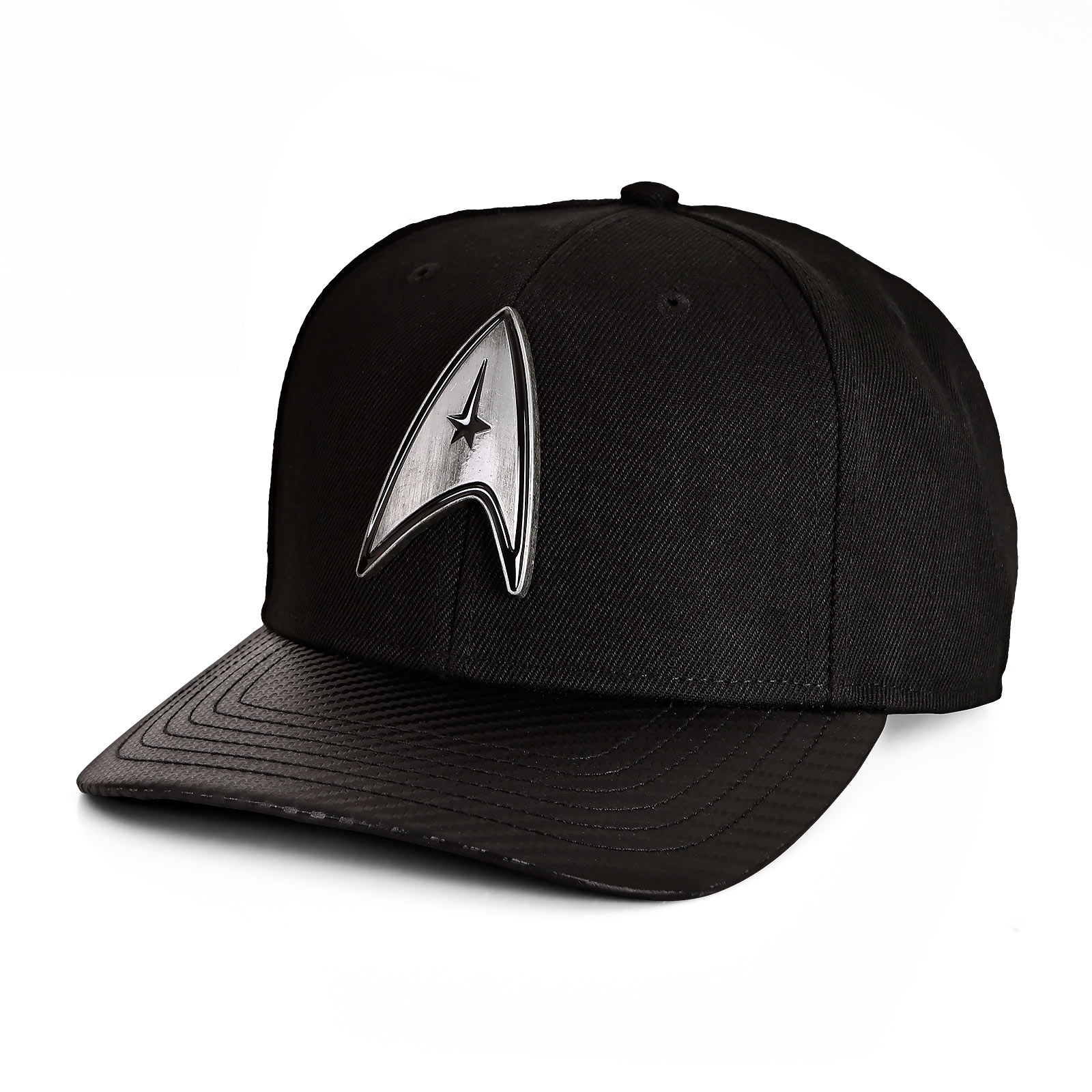Star Trek - Metall Logo Snapback Cap schwarz