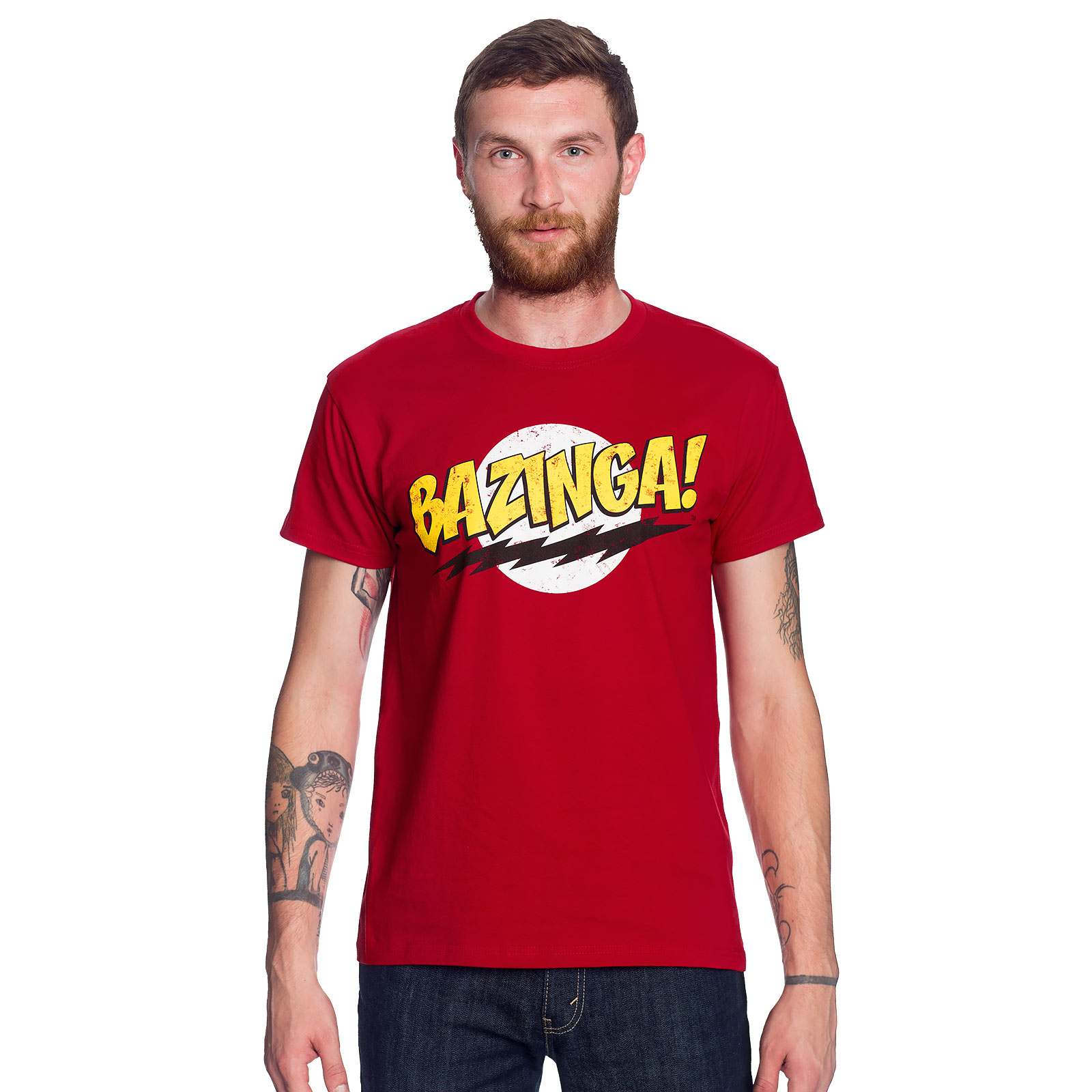 Big Bang Theory - Bazinga Full Size T-Shirt rot