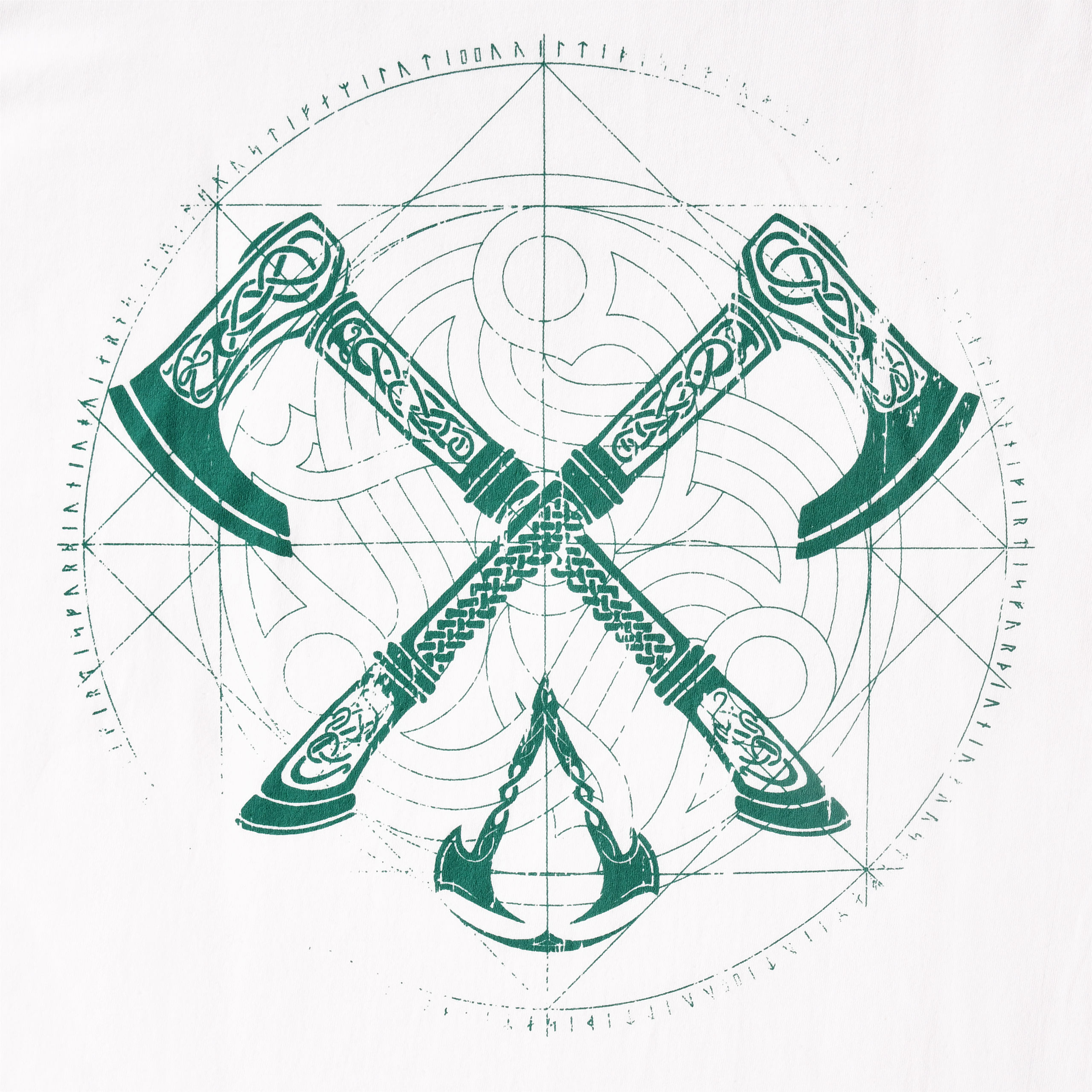 Assassin's Creed - Valhalla Crossaxe T-Shirt weiß