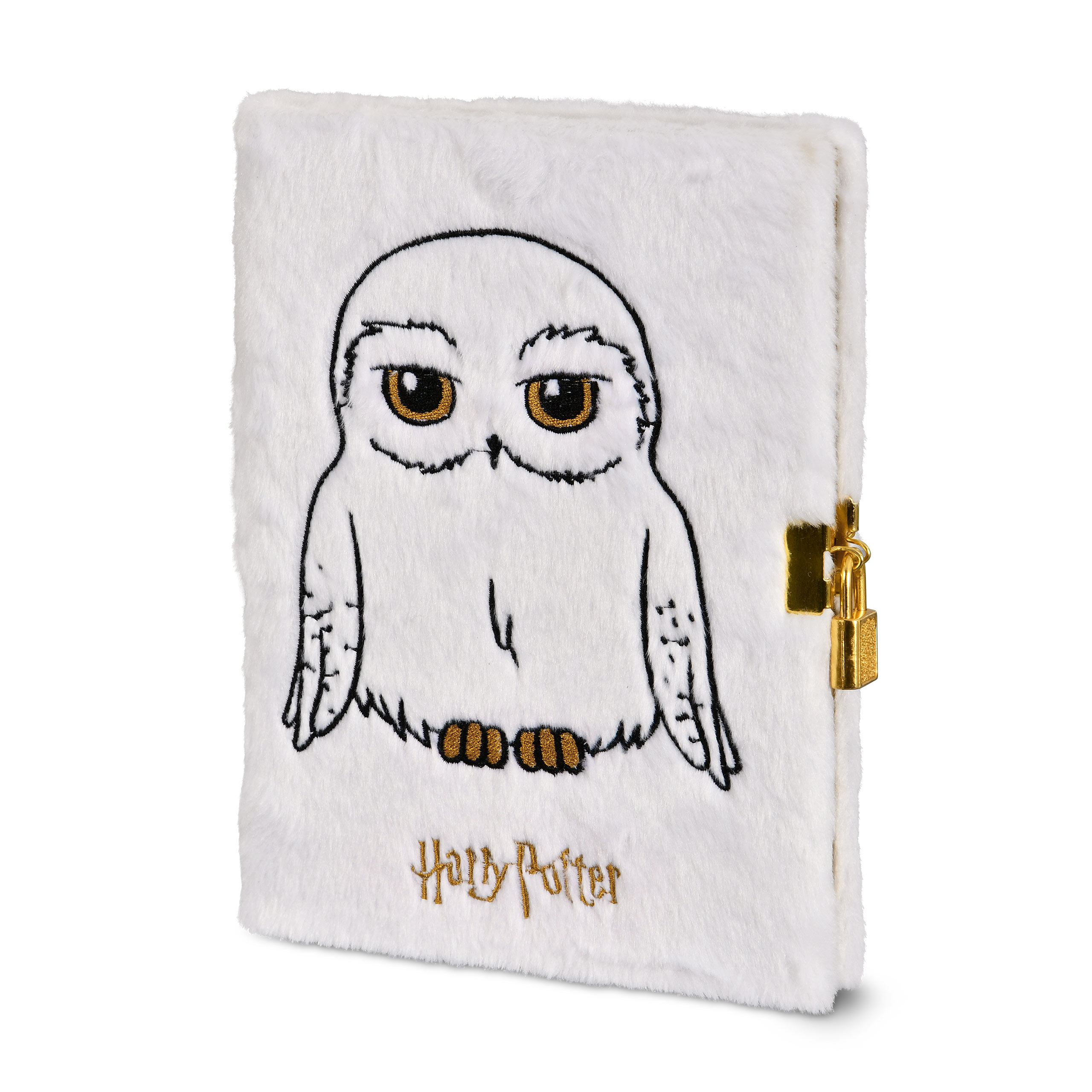 Harry Potter - Hedwig Plüsch Notizbuch A5 mit Schloss