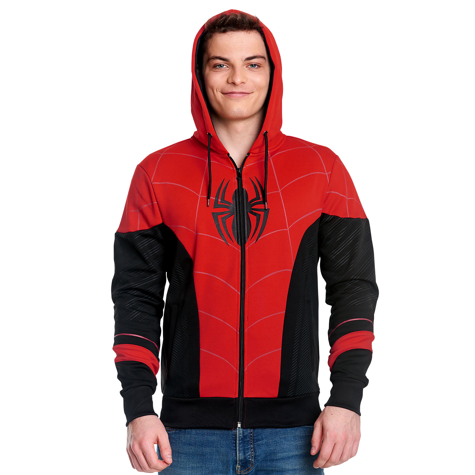 Spider-Man - Red & Black Suit Kapuzenjacke