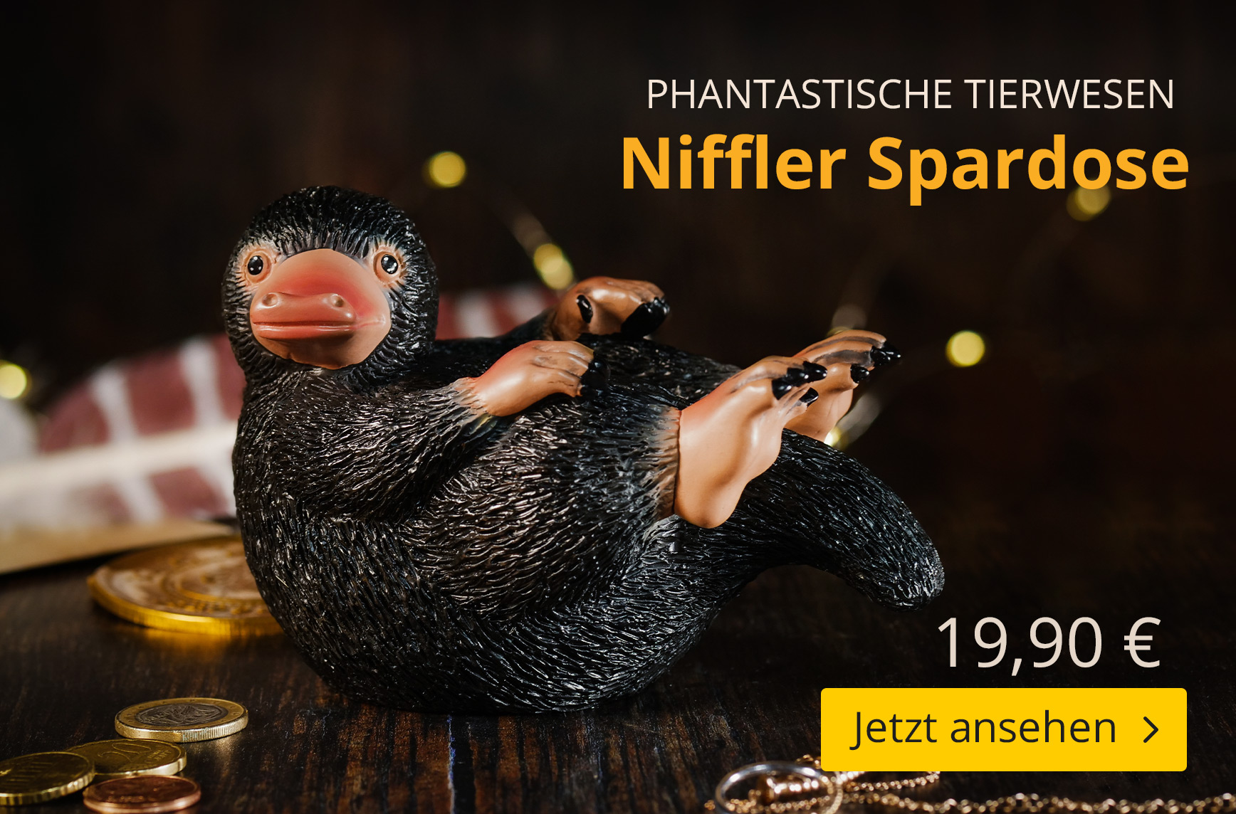 Niffler Spardose - Phantastische Tierwesen - 19,90 EUR