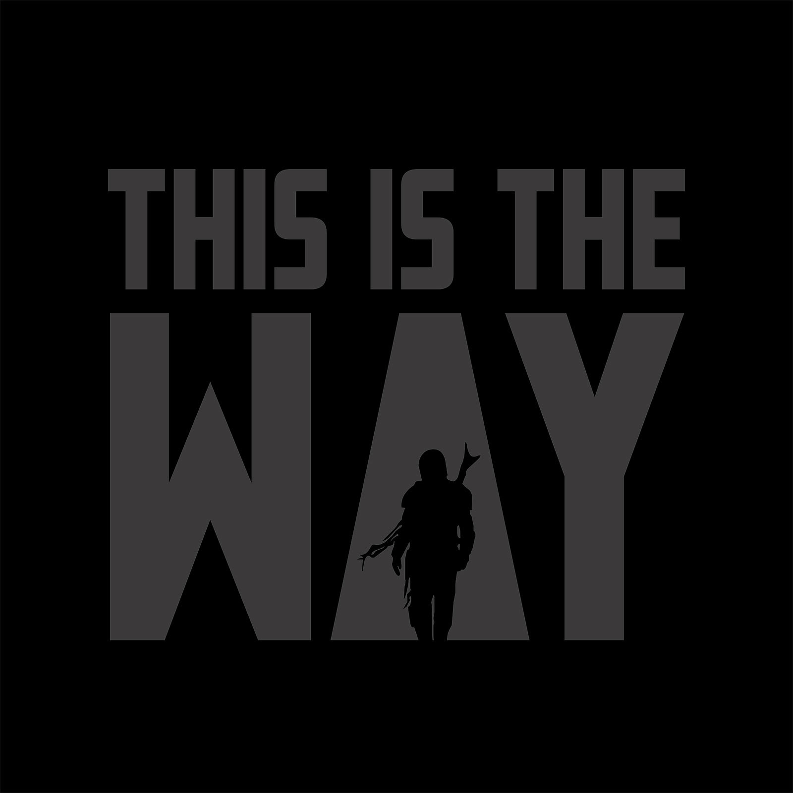 The Way T-Shirt für Star Wars Fans schwarz