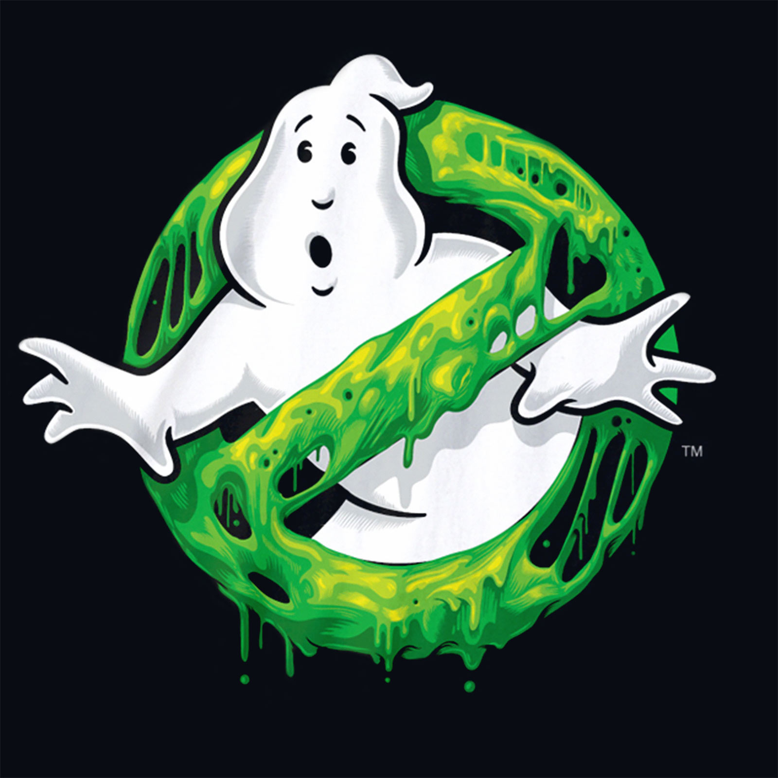 Ghostbusters - Slime Logo T-Shirt schwarz
