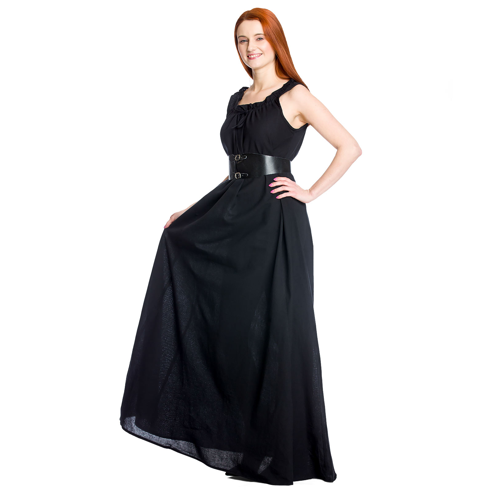 Mittelalter Überkleid Ella schwarz