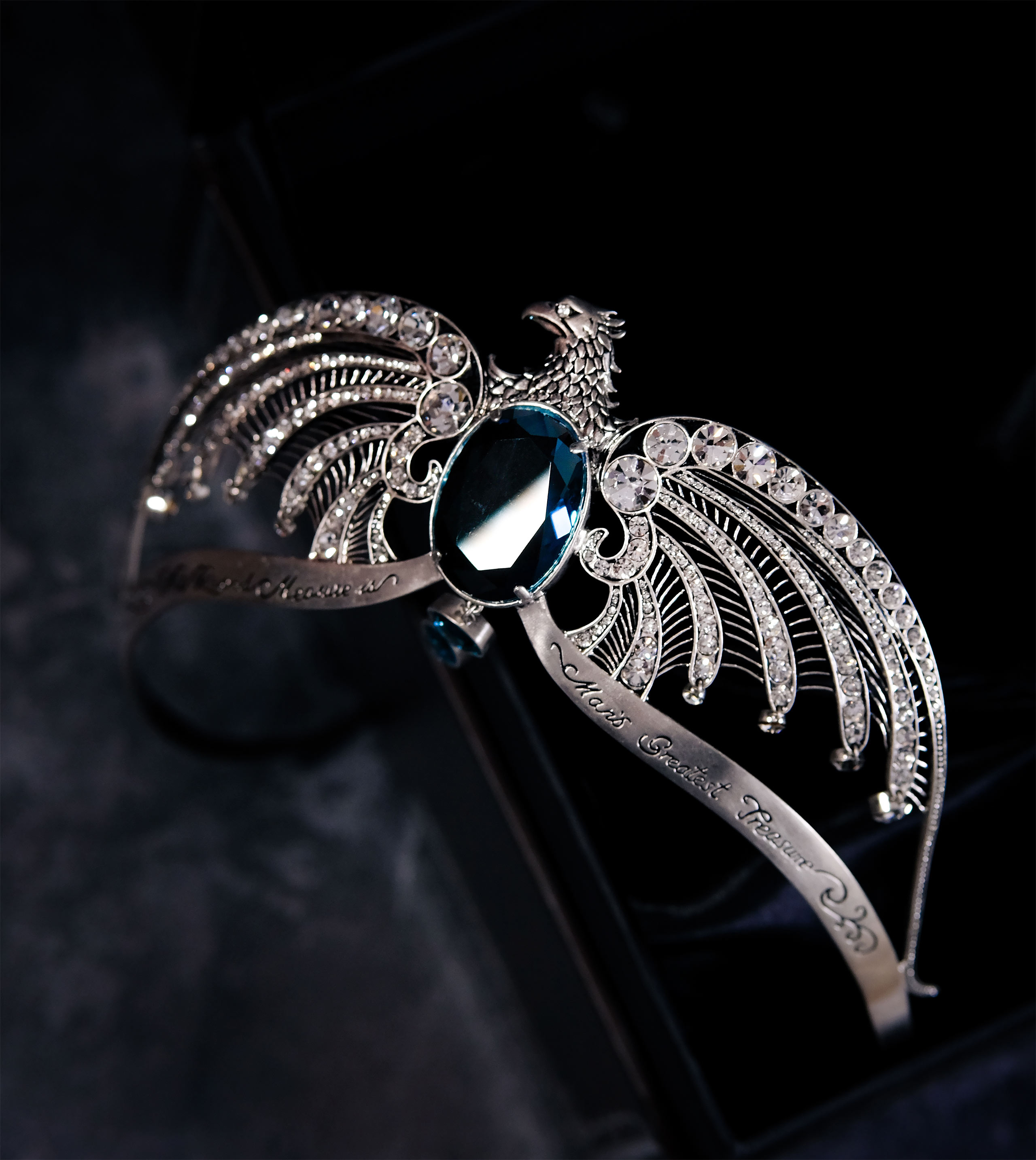 Harry Potter Collana Donna Diadema Di Corvonero, Colore Argento, Prodotto Ufficiale