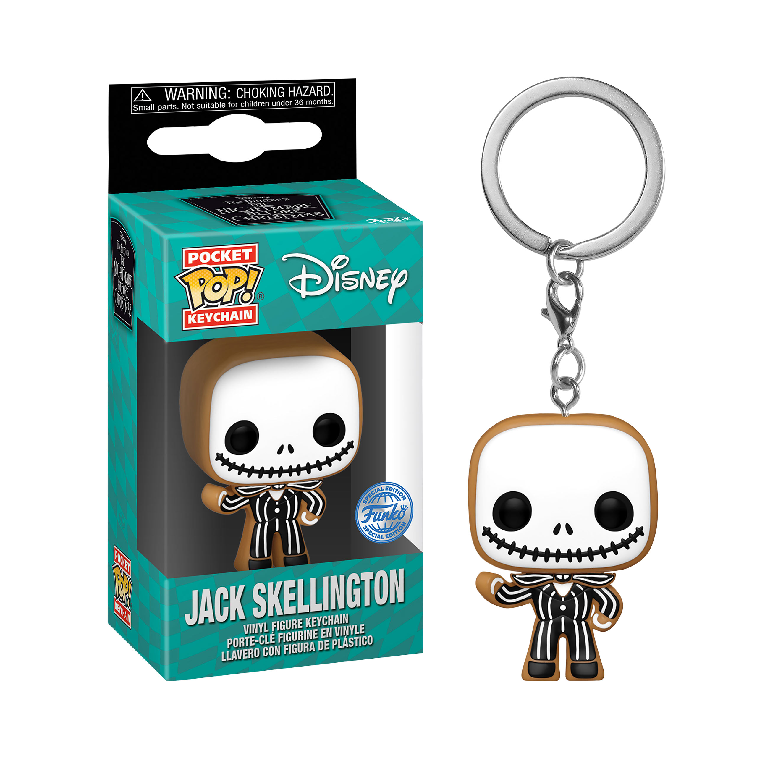 Nightmare Before Christmas - Jack Gingerbread Funko Pop Schlüsselanhänger