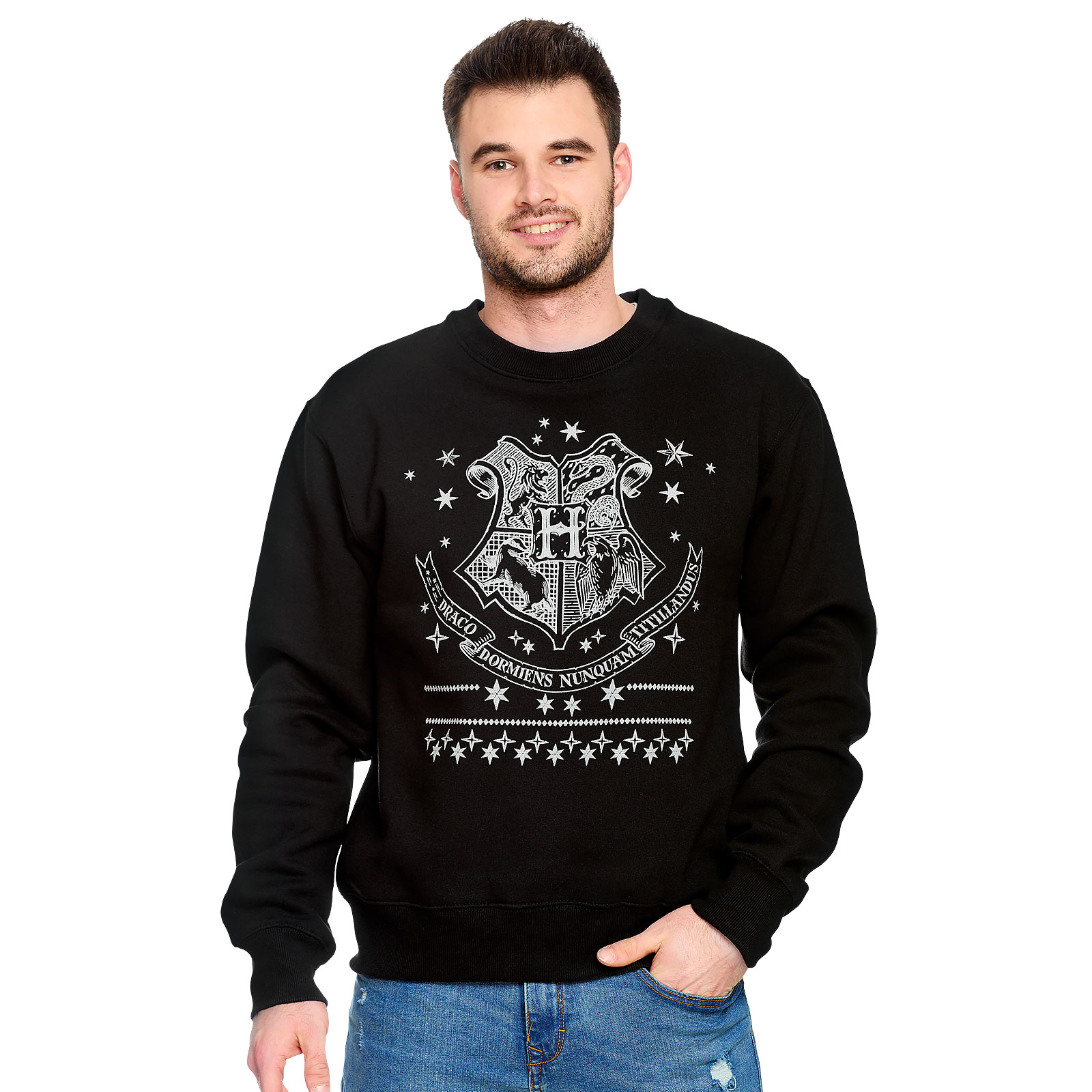 Harry Potter - Hogwarts Wappen Sweater schwarz