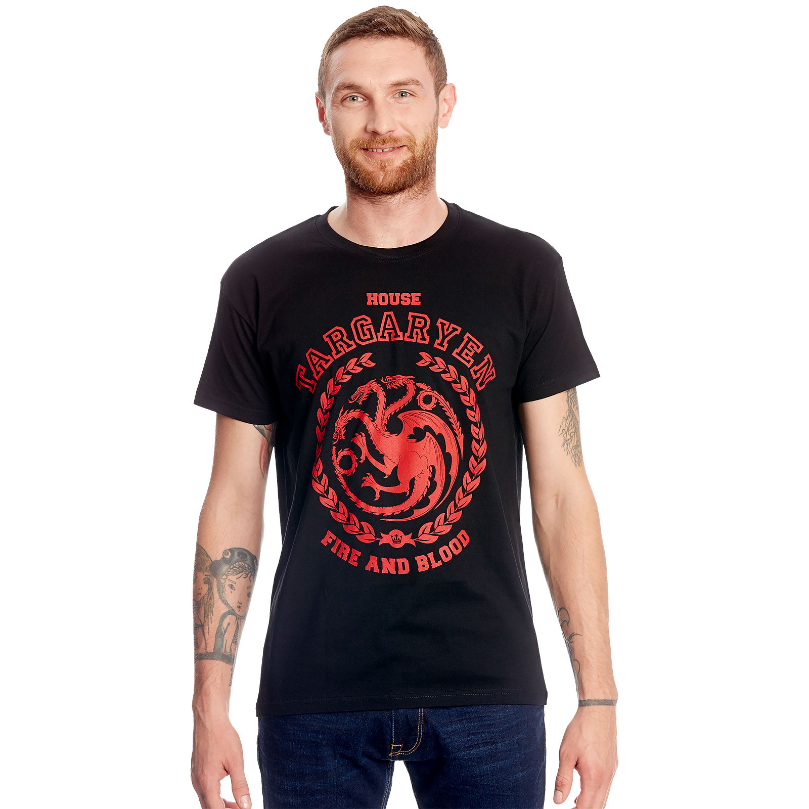 Game of Thrones - Targaryen Wappen T-Shirt schwarz