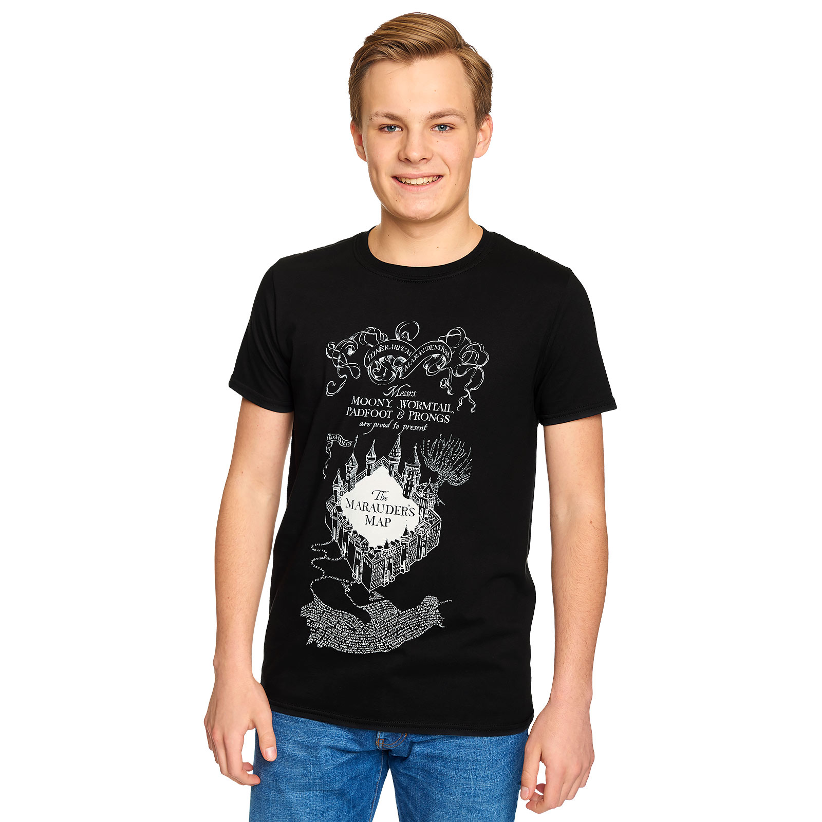 Harry Potter - Karte des Rumtreibers T-Shirt schwarz
