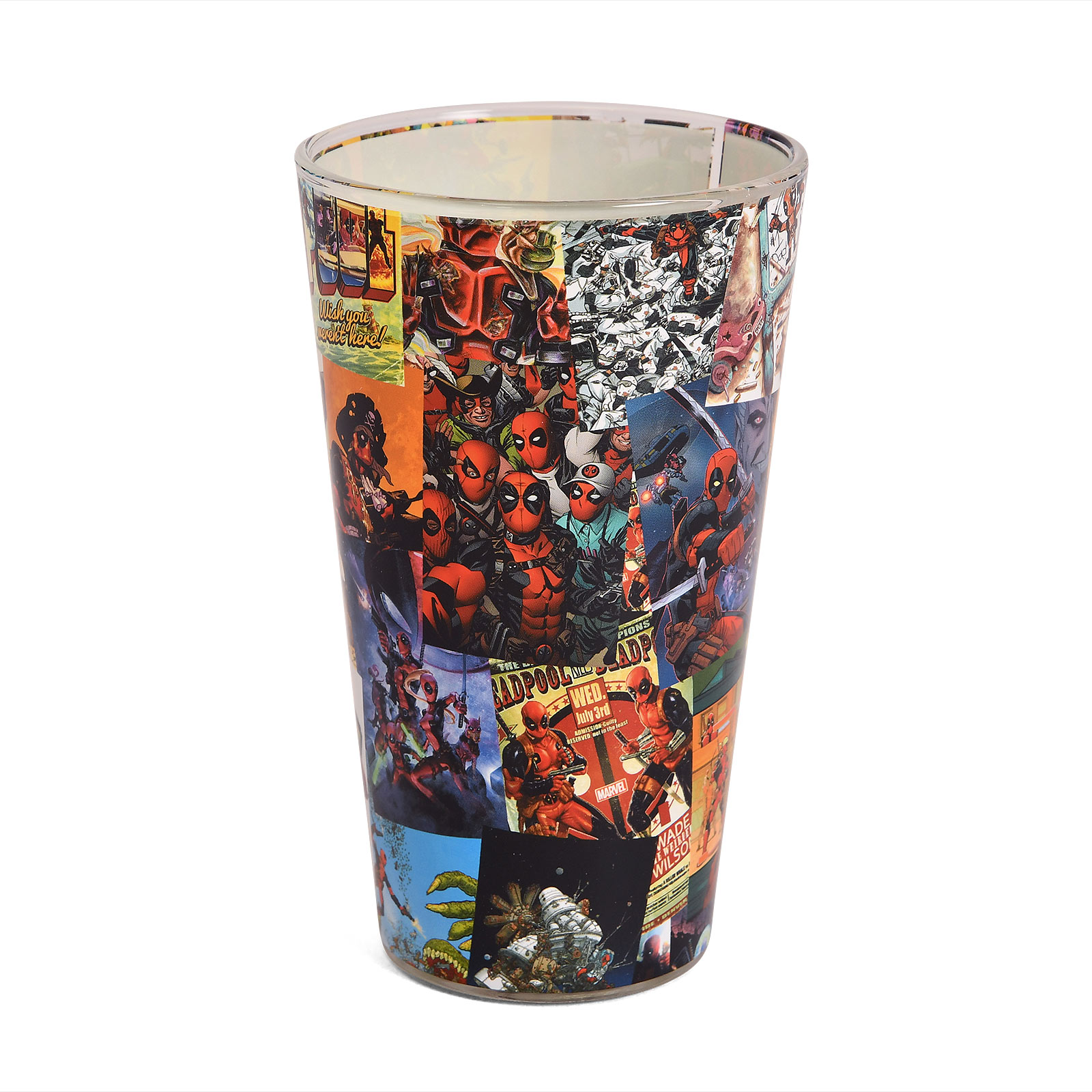 Deadpool - Comic Collage Glas