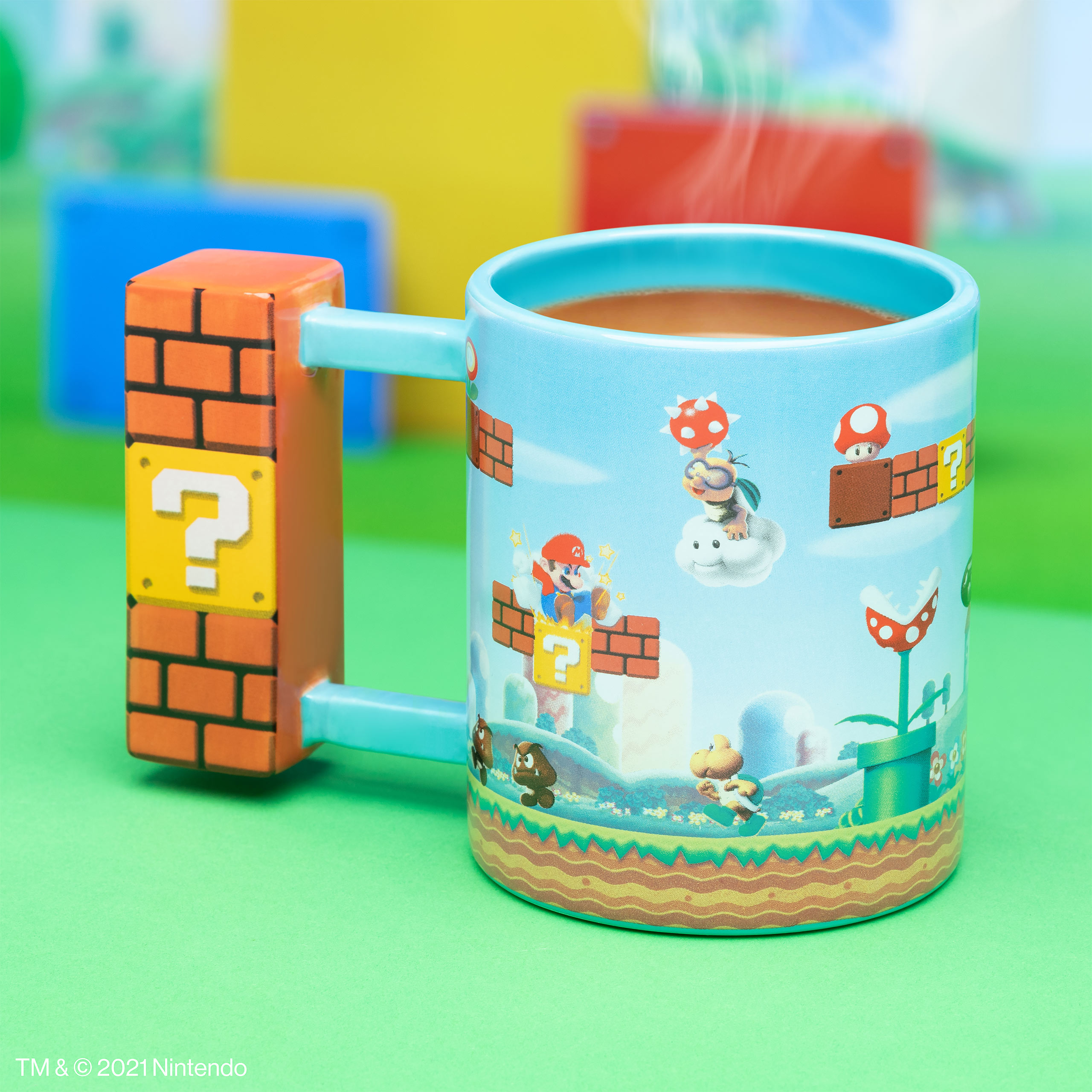 Super Mario - Fragezeichenblock Tasse mit 3D Henkel