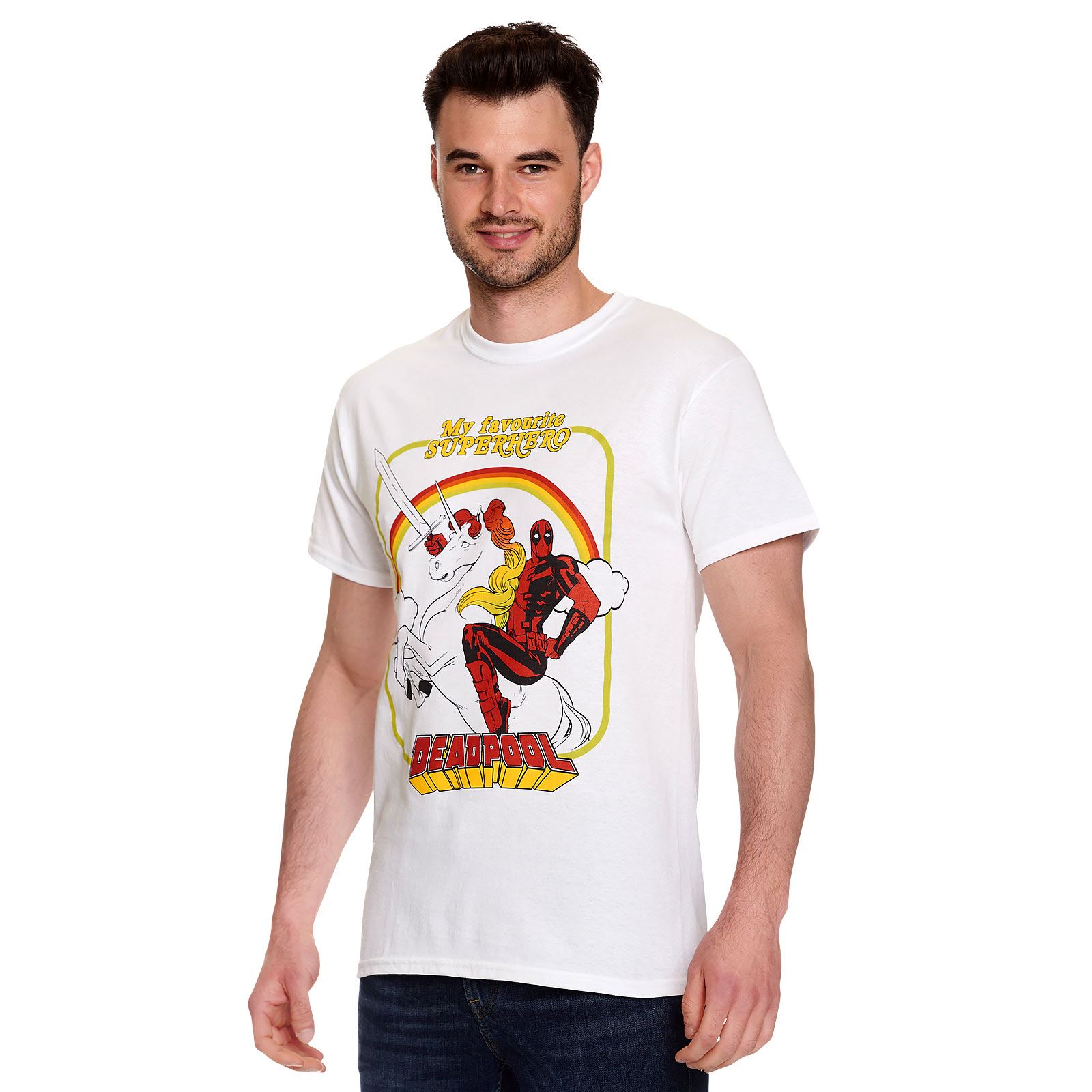 Deadpool - My Favourite Superhero T-Shirt weiß