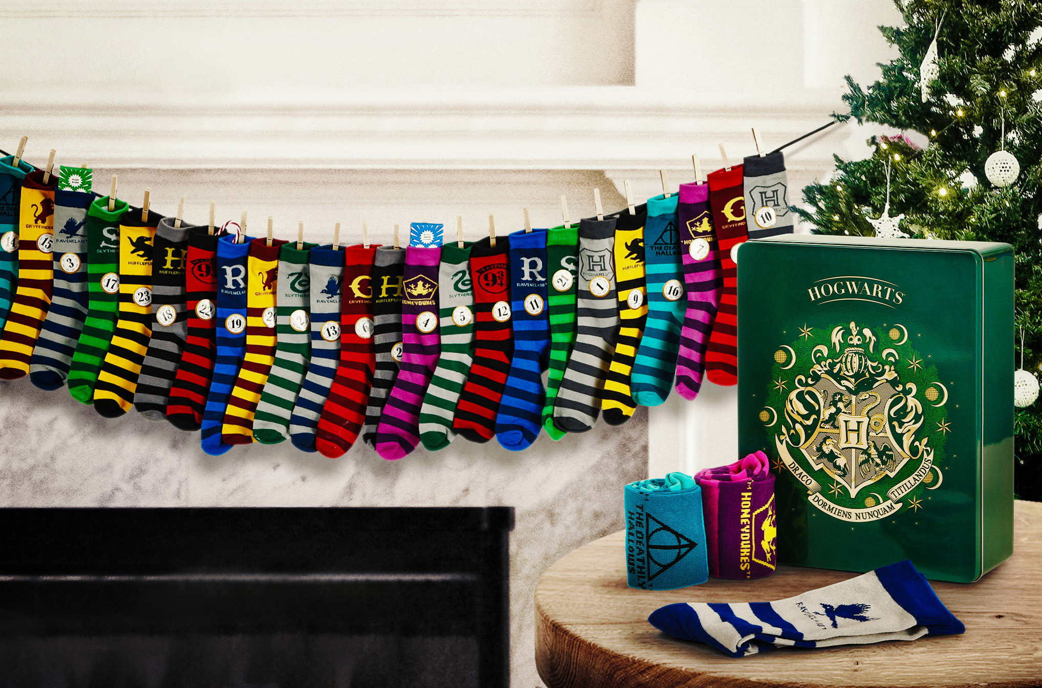 Harry Potter - Socken Adventskalender 2022 zum Befüllen