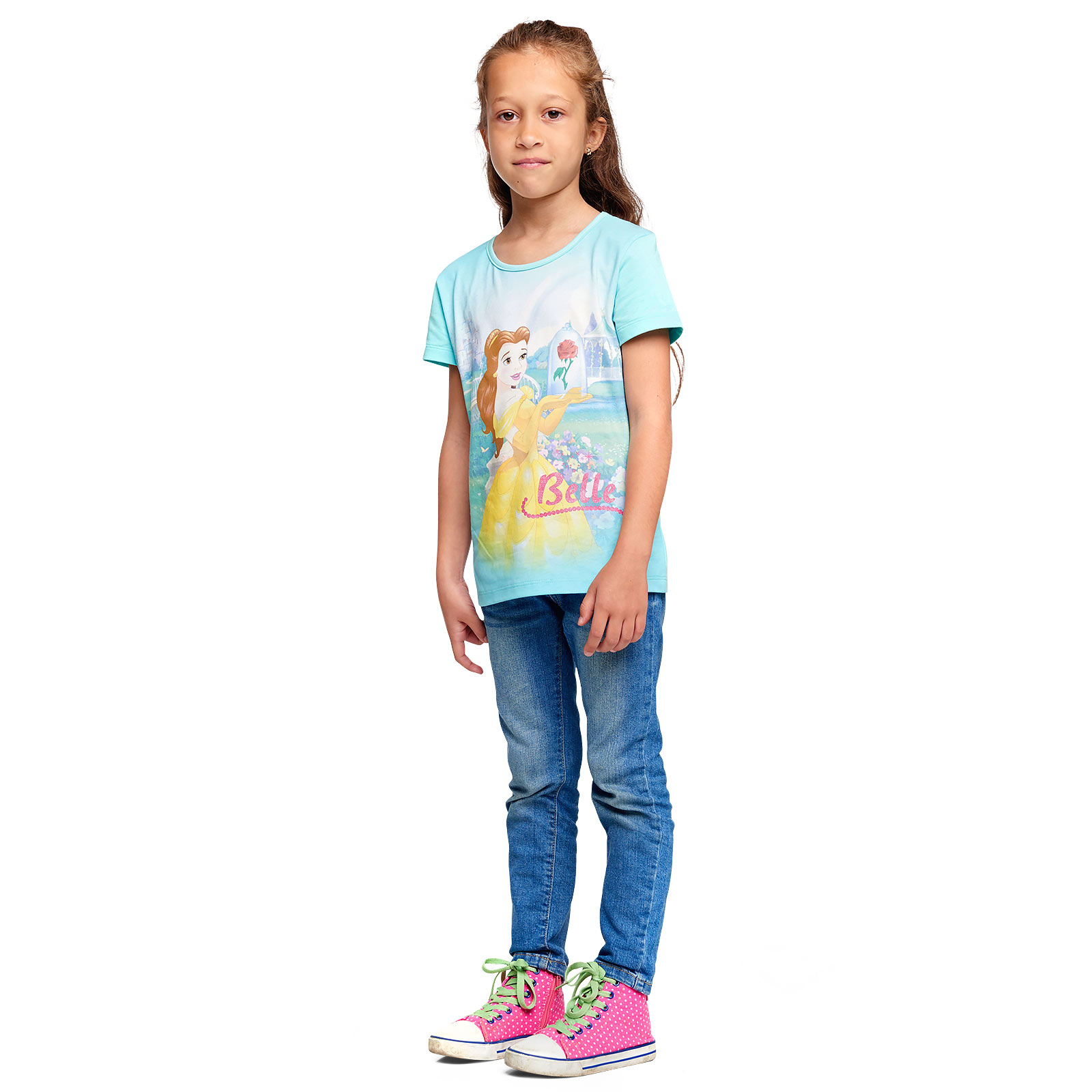 Die Schöne und das Biest - Belle T-Shirt Kinder türkis
