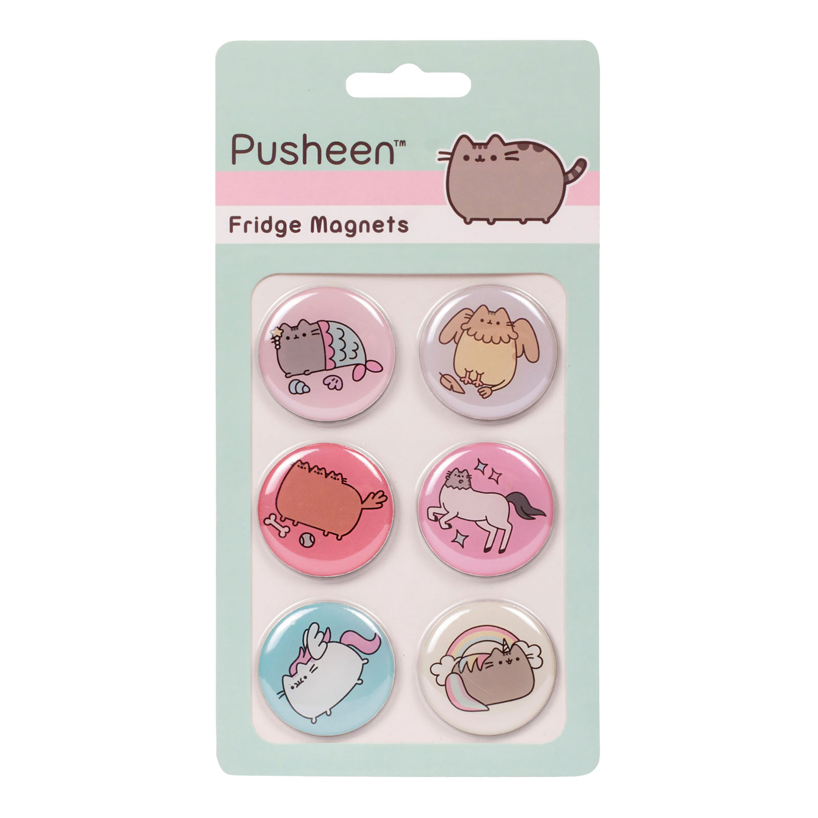 Pusheen - Button 6er Magnet-Set