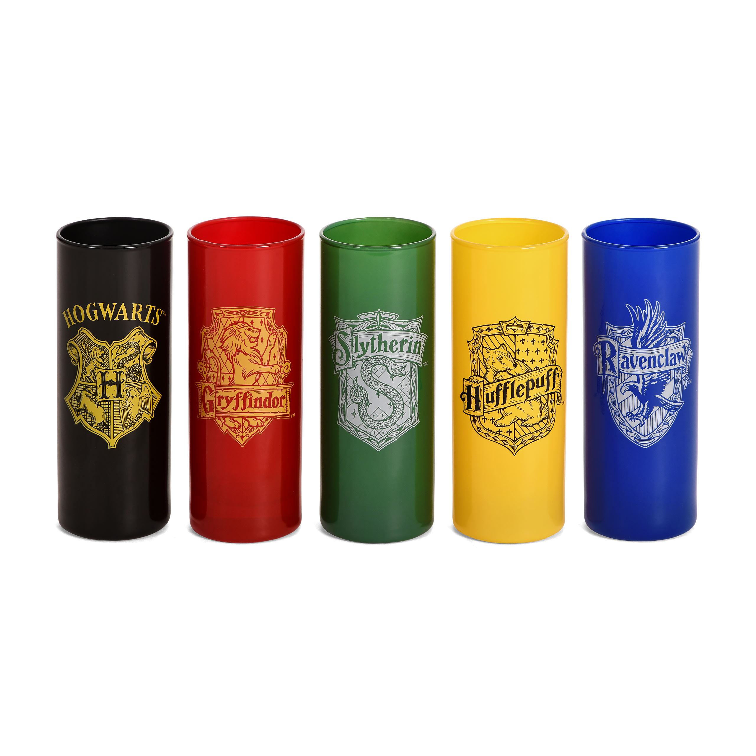 Hogwarts Häuser Gläserset 5-teilig - Harry Potter