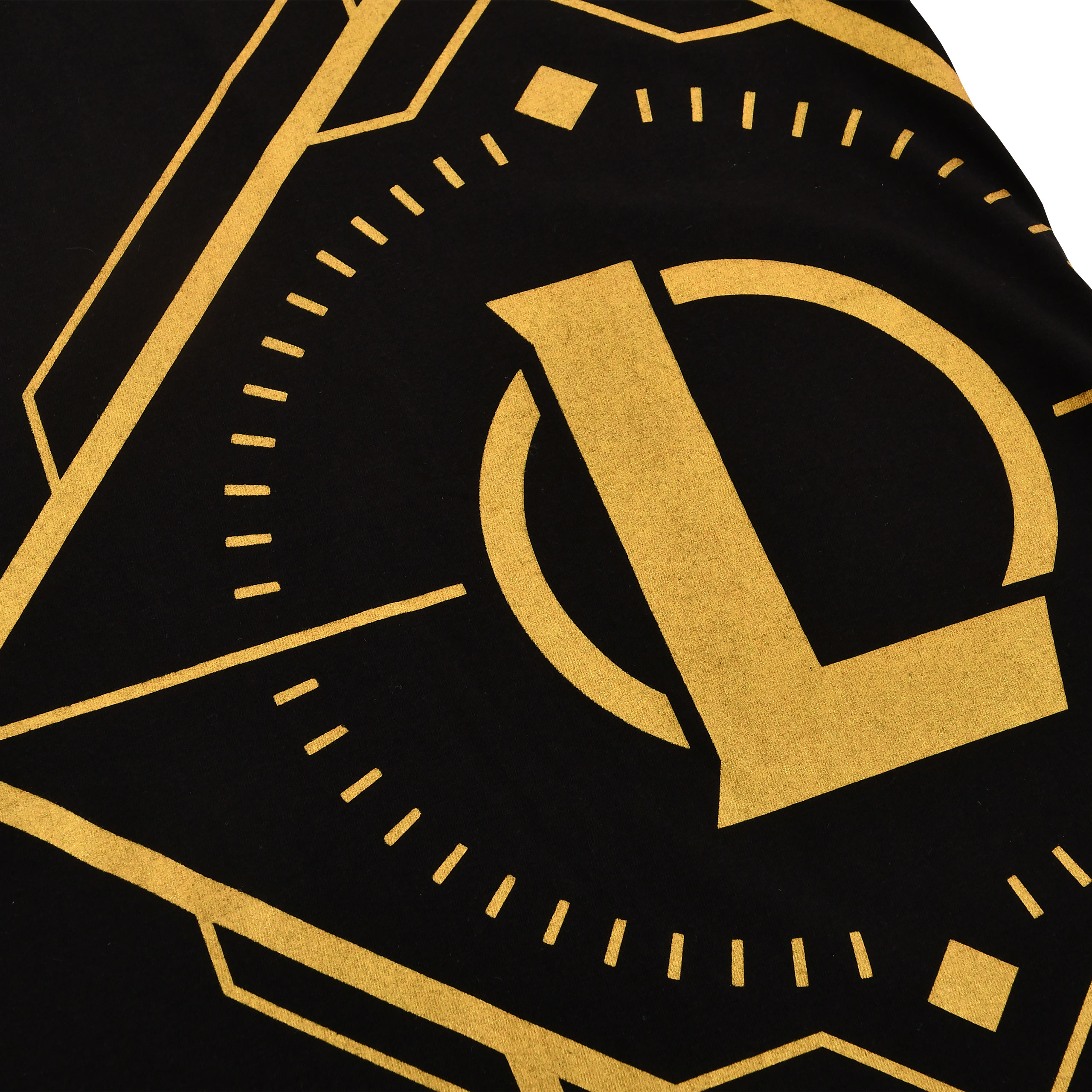 League of Legends - Golden Logo T-Shirt schwarz