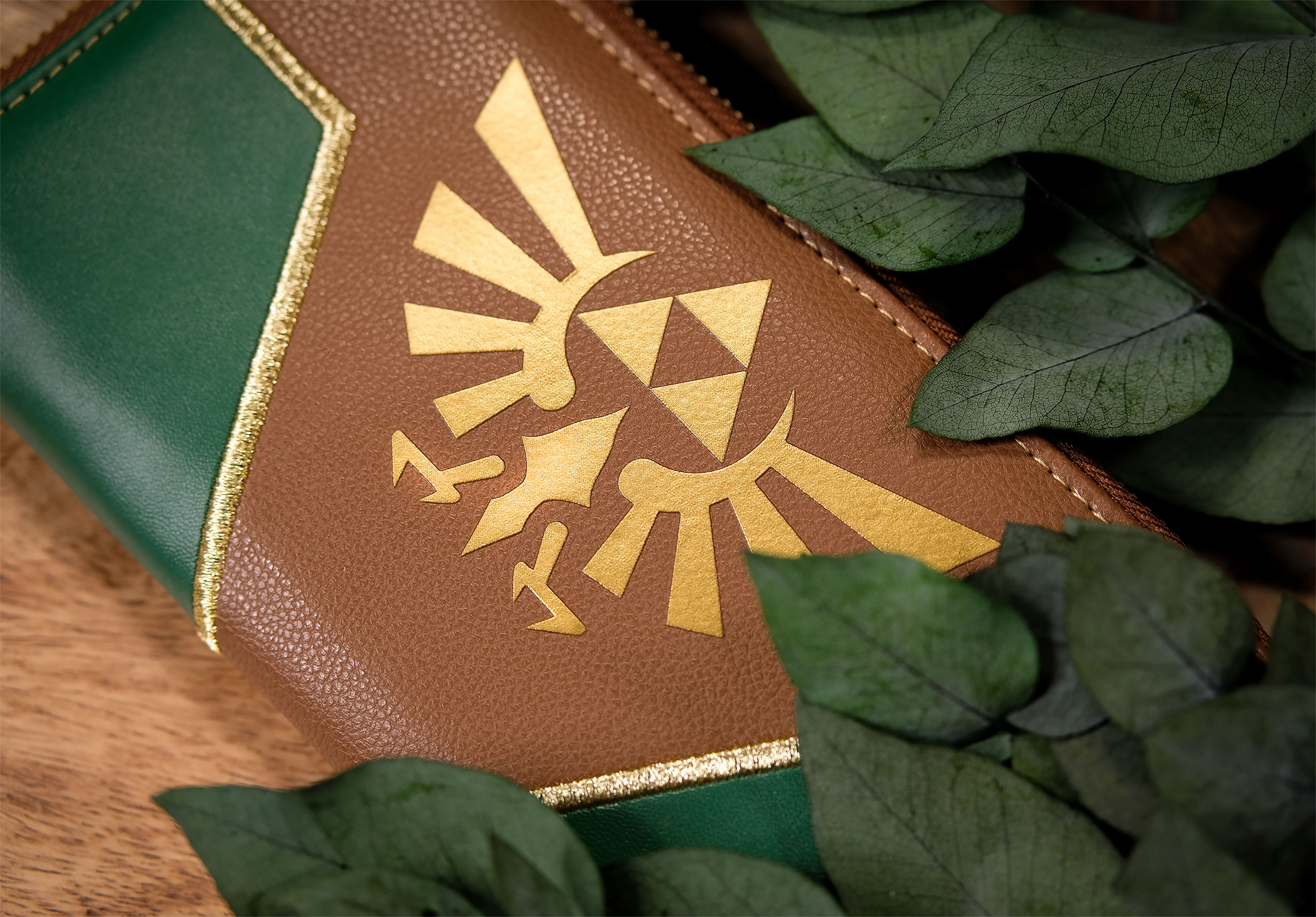 Zelda - Hyrule Logo Geldbörse grün-braun