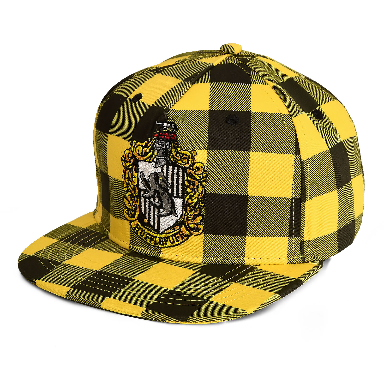 Harry Potter - Hufflepuff Wappen Karo Snapback Cap