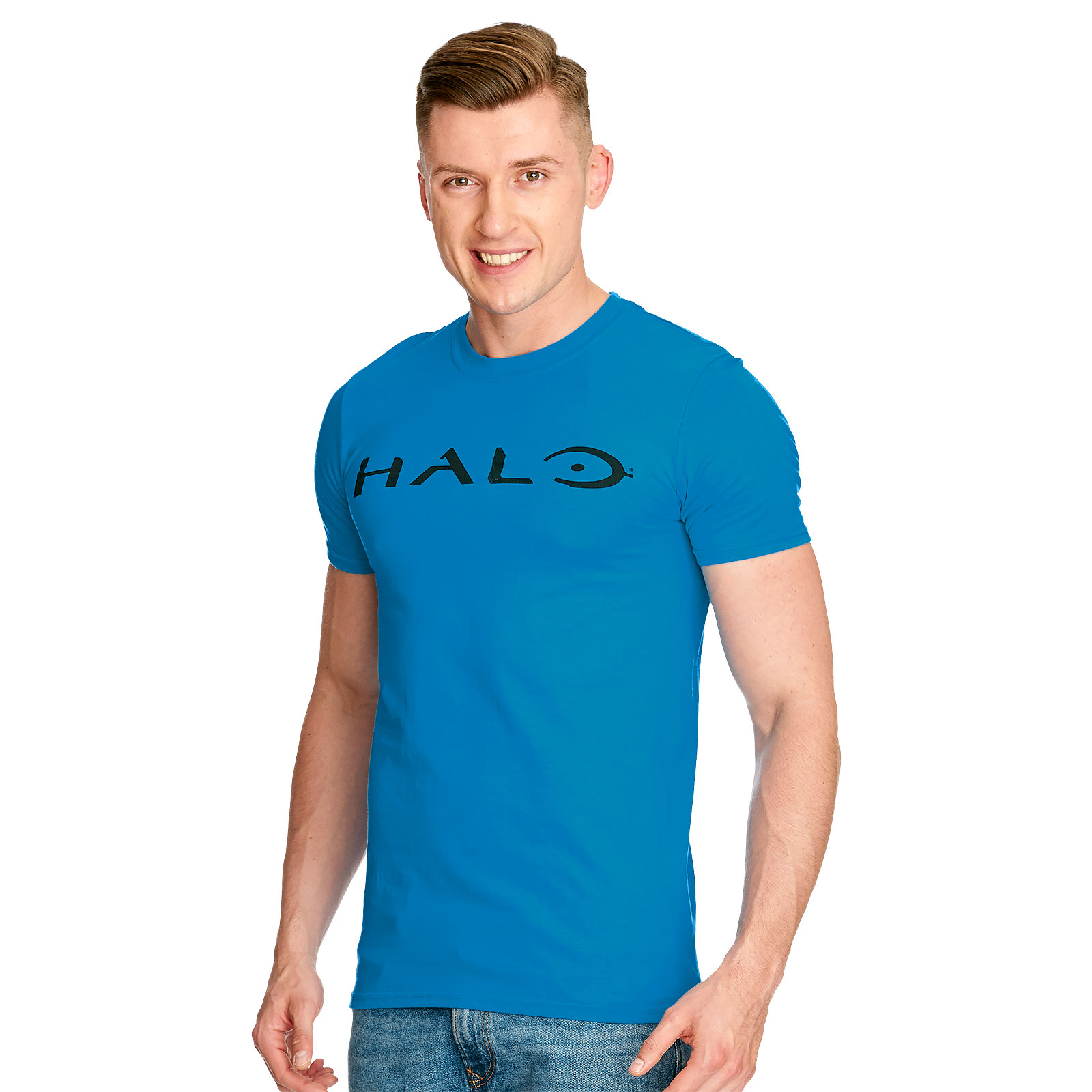 Halo - Logo T-Shirt blau