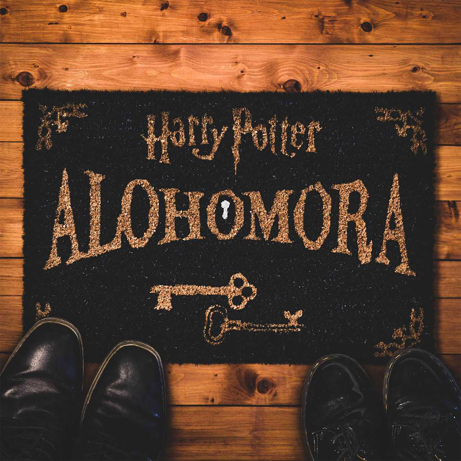 Harry Potter Alohomora Fußmatte Größe 60 x 40 cm Material Kokosfaser Türmatte 