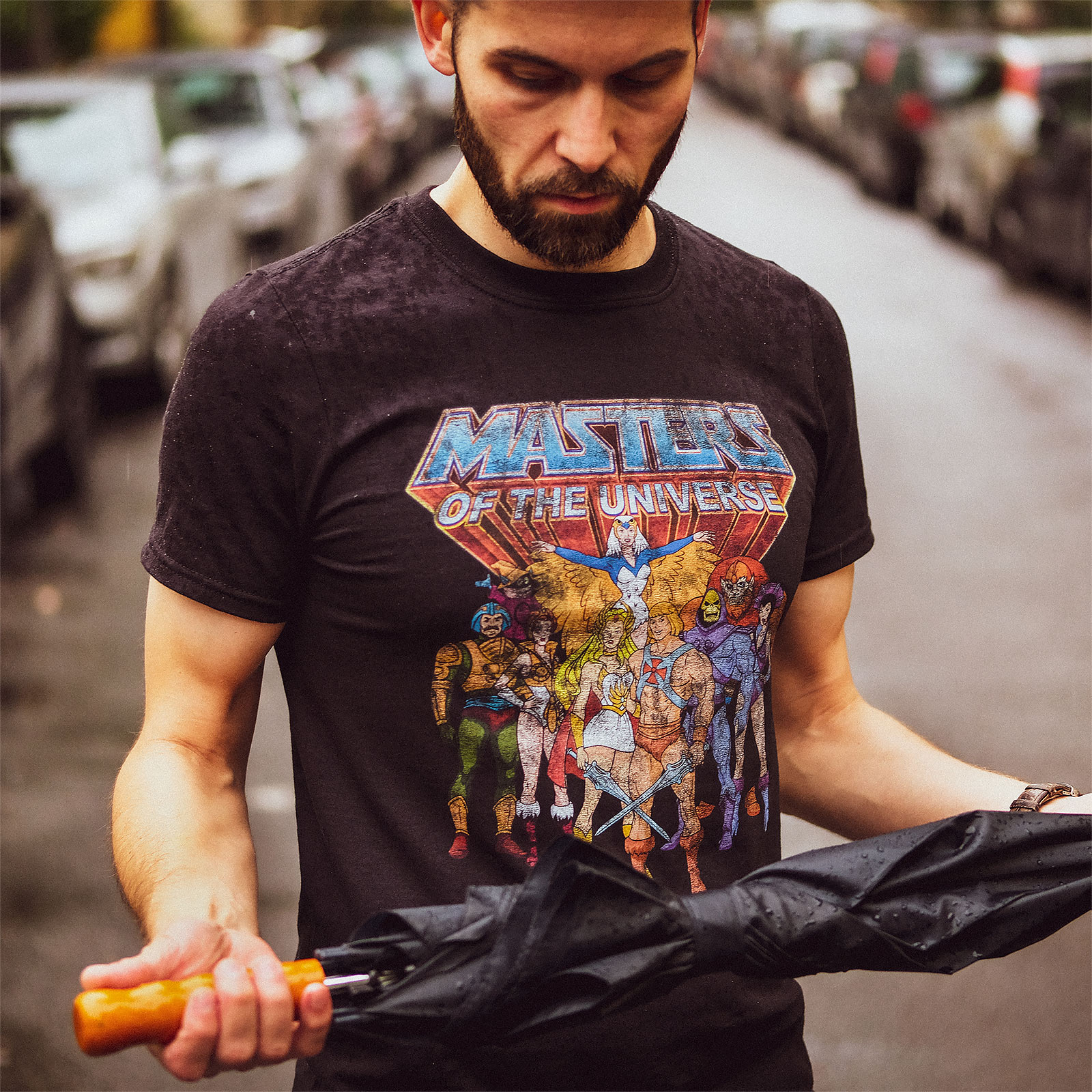 Masters of the Universe - Characters Distressed T-Shirt schwarz
