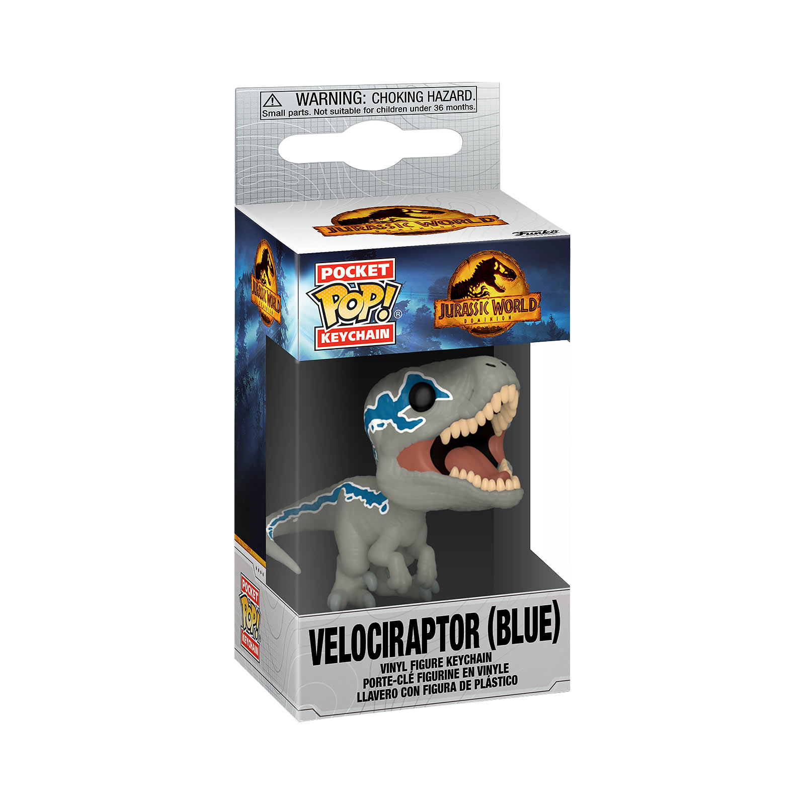 Jurassic World - Velociraptor Blue Funko Pop Schlüsselanhänger